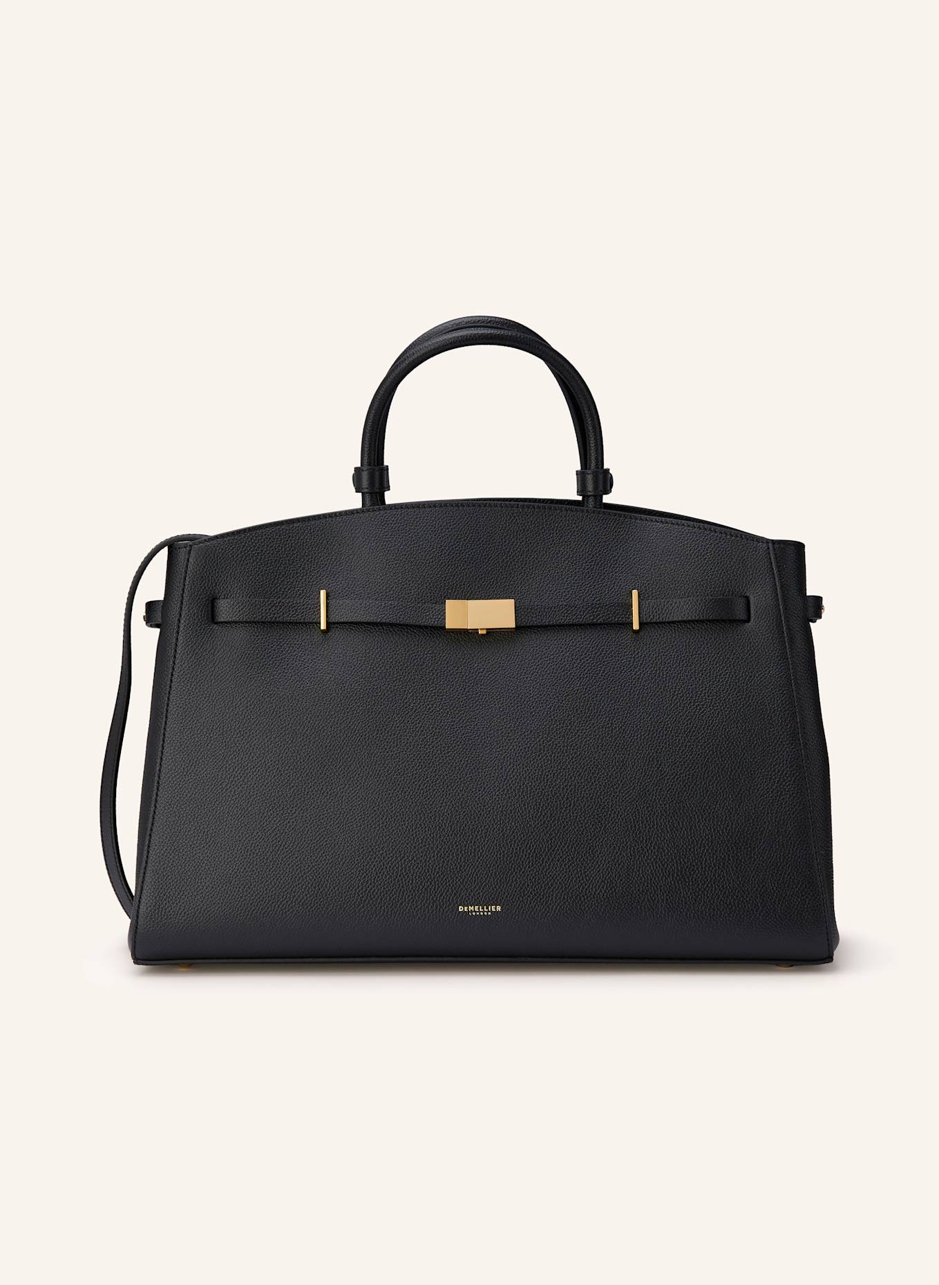 関税送料込Demellier Hudson Handbag DEMELLIER THE HUDSON handbag in black