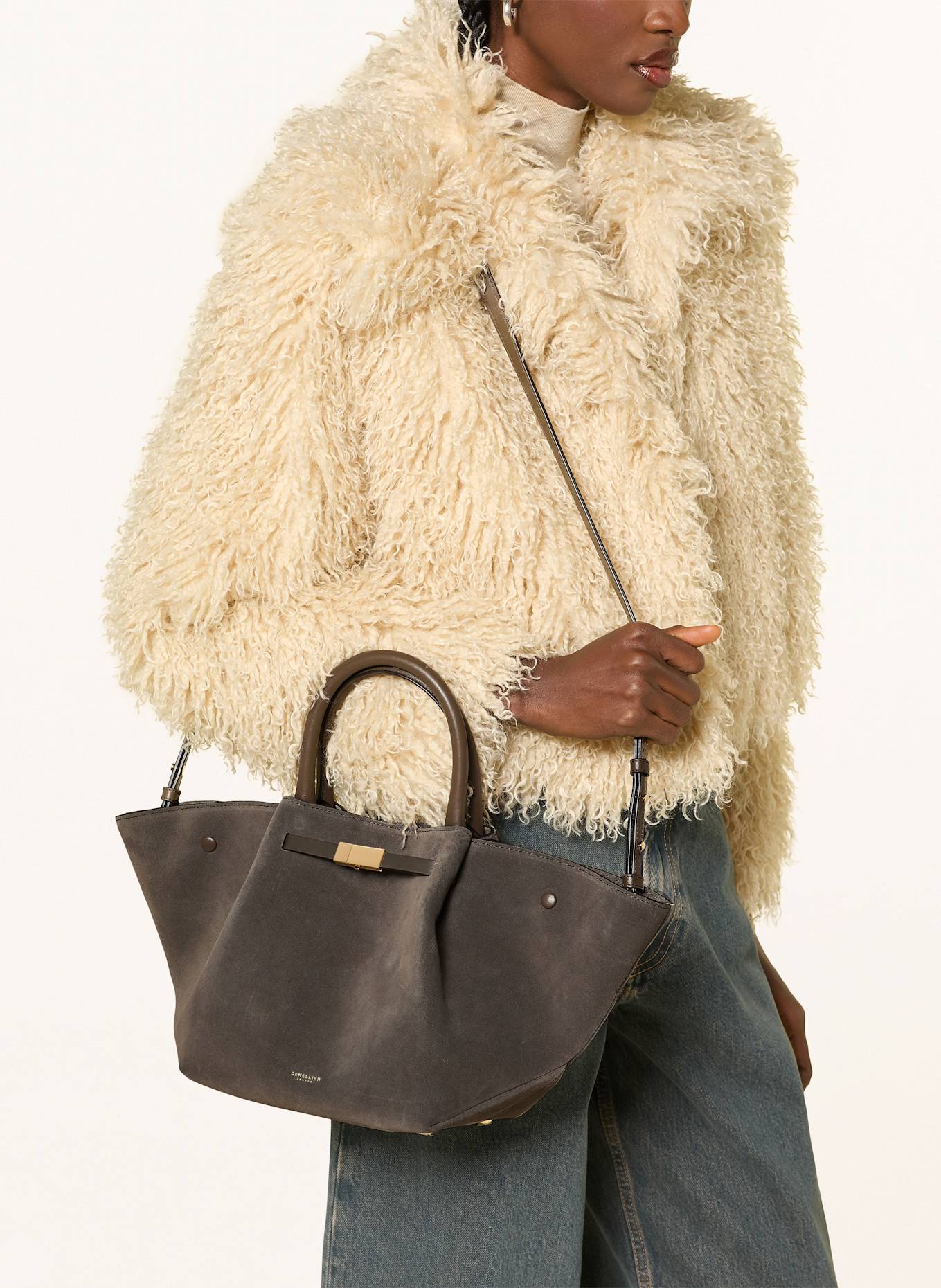 DEMELLIER Handtasche MIDI NEW YORK: TAUPE