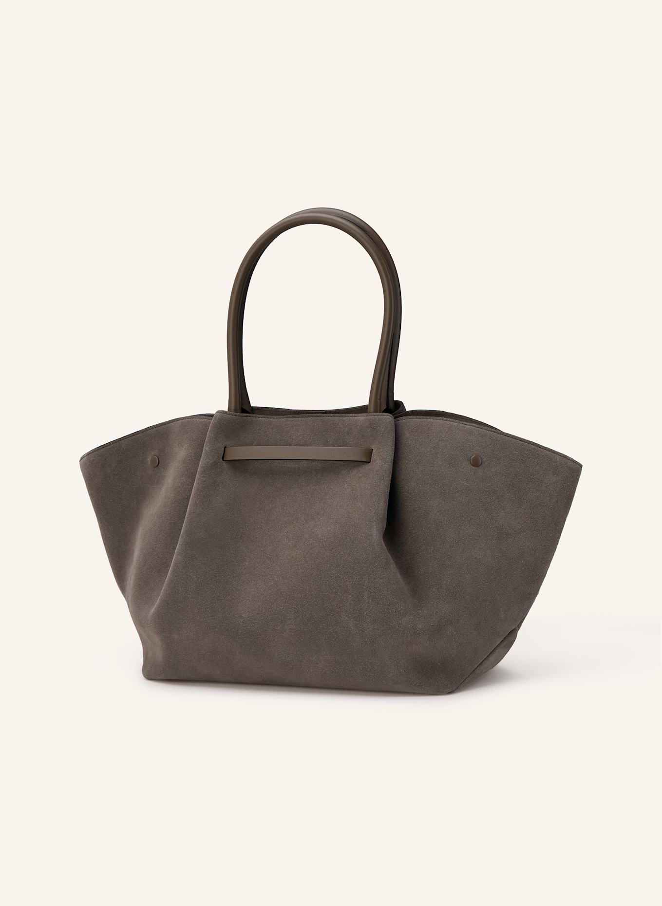 DEMELLIER Nákupní taška NEW YORK LARGE: ČERNOŠEDÁ