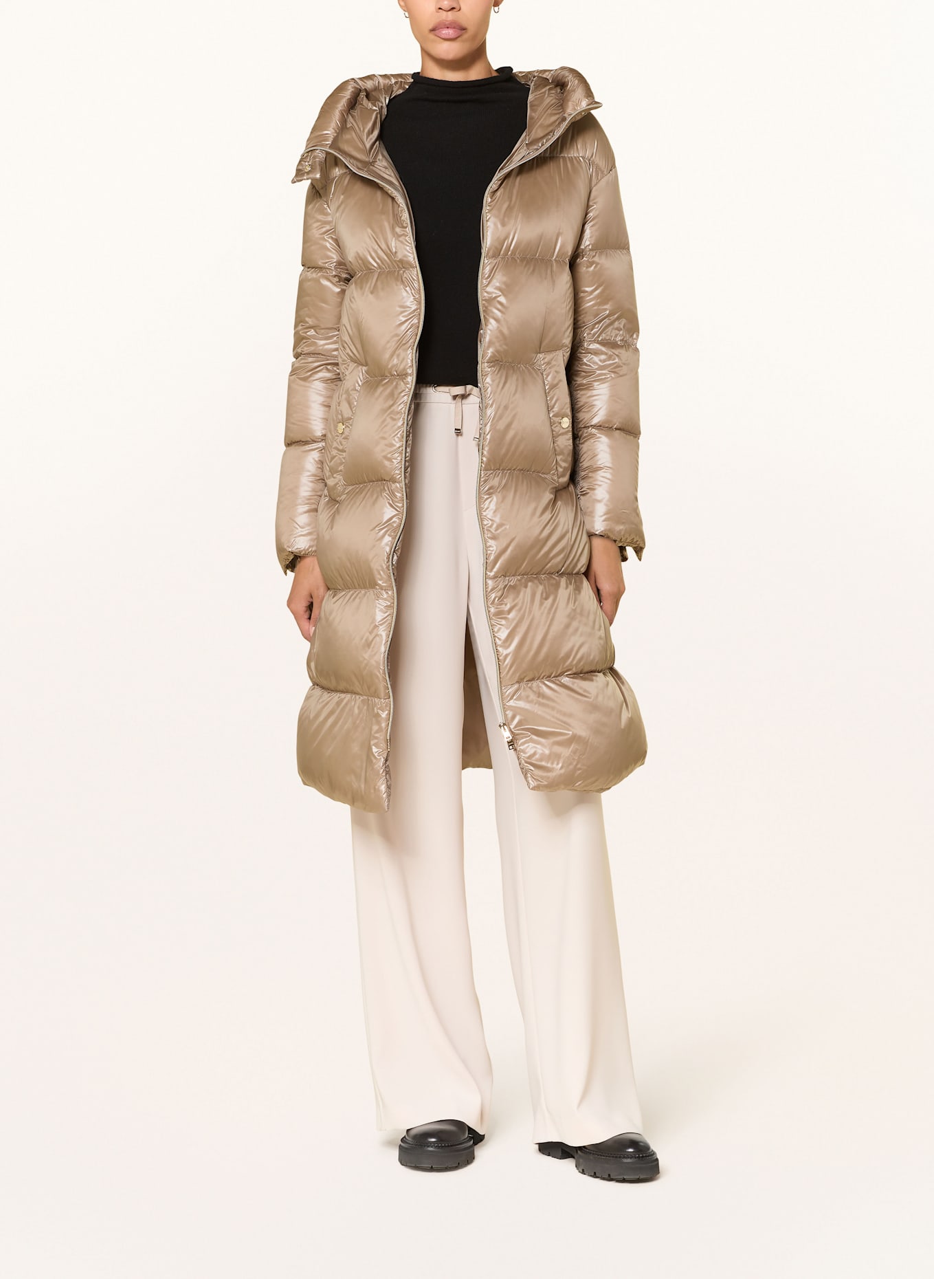 HERNO Daunenmantel: BEIGE