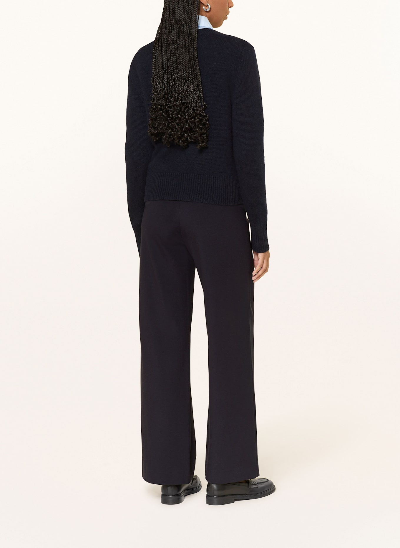 SEDUCTIVE Marlenehose KIMBERLY aus Jersey: DUNKELBLAU