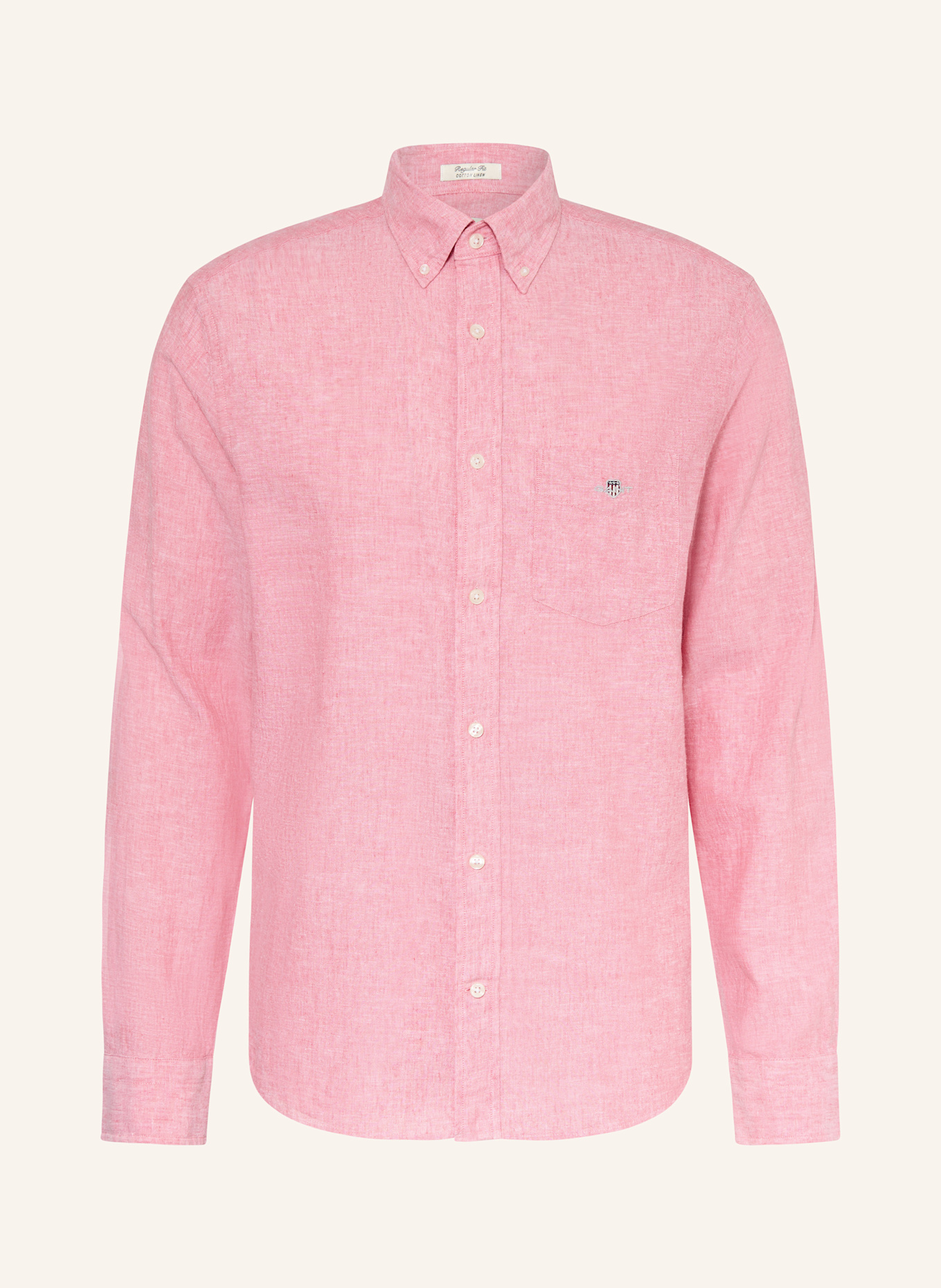 GANT Koszula Regular Fit z lnu: JASNOCZERWONY