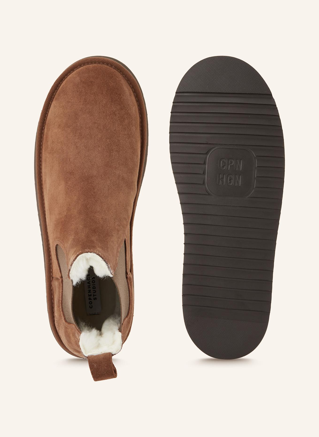 COPENHAGEN STUDIOS Chelsea-Boots CPH258M: BRAUN