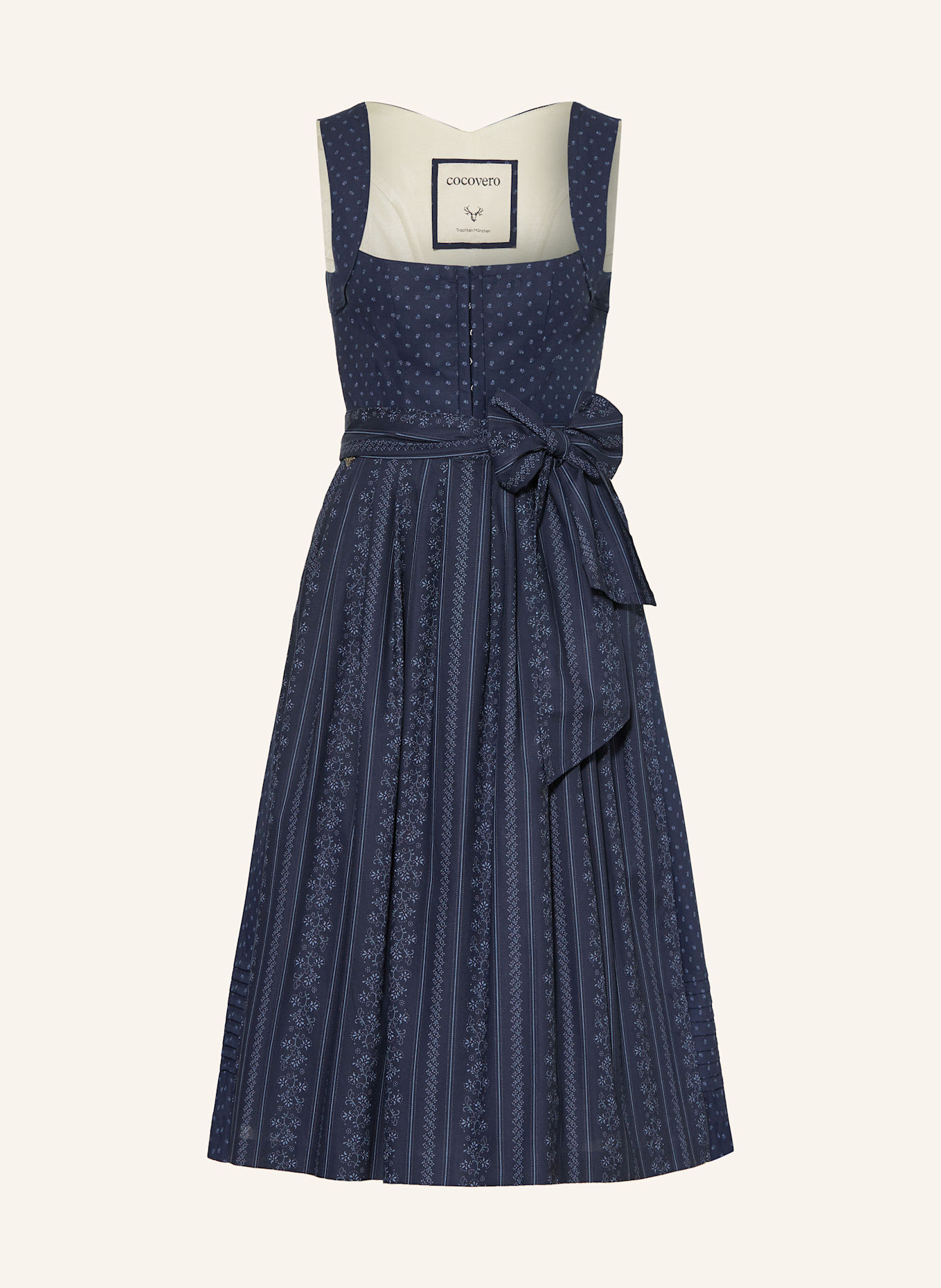CocoVero Dirndl HERMINE: DUNKELBLAU / HELLBLAU