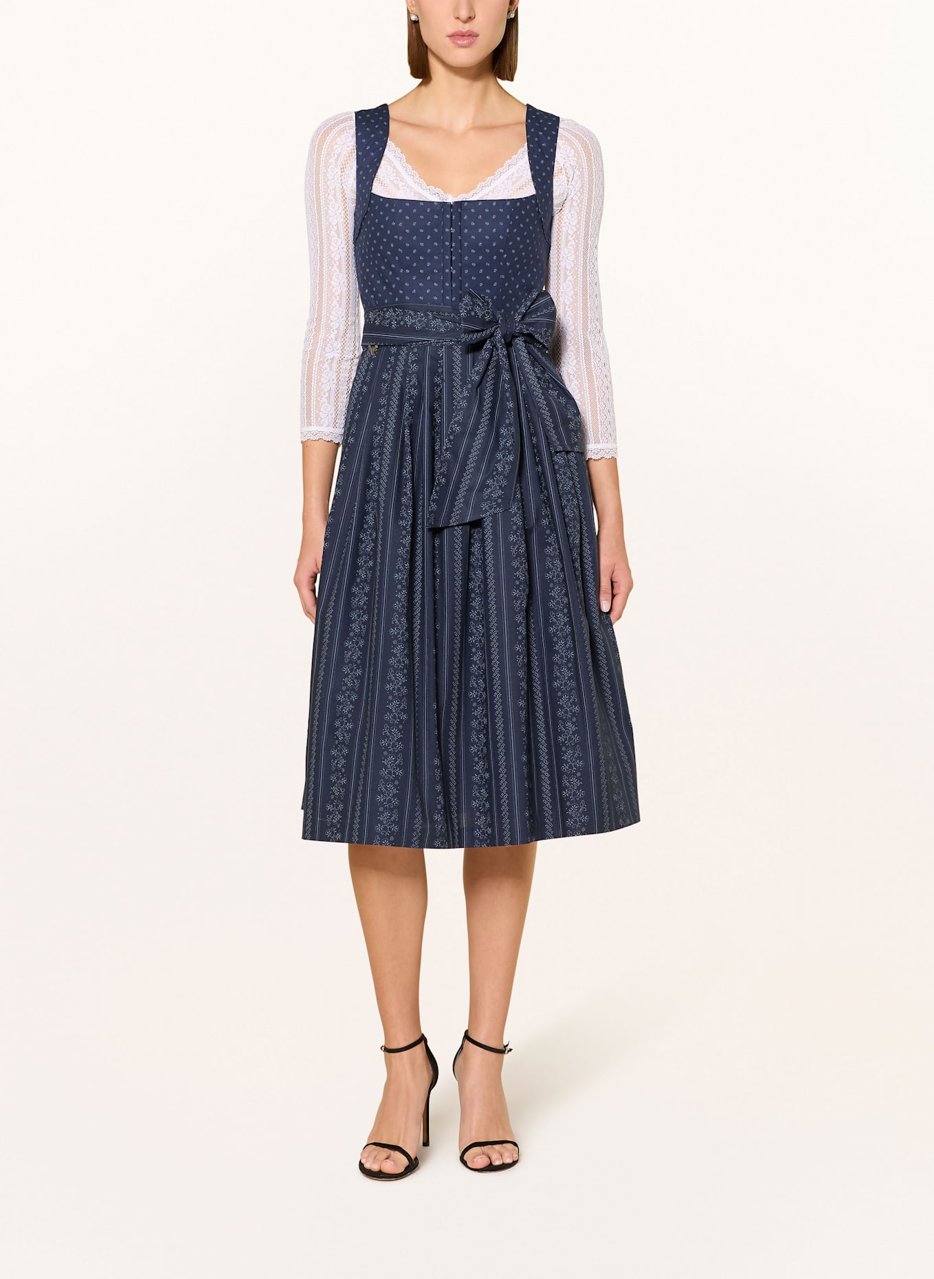 CocoVero Dirndl HERMINE: DUNKELBLAU / HELLBLAU