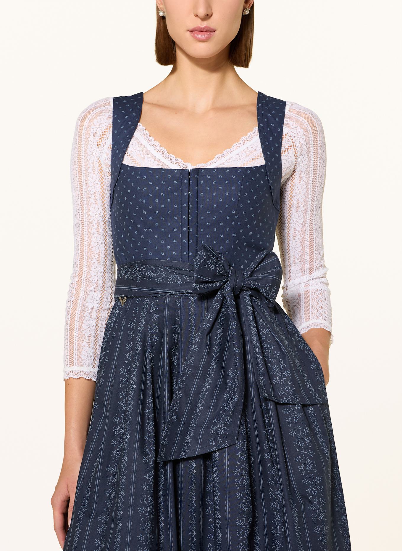 CocoVero Dirndl HERMINE: DUNKELBLAU / HELLBLAU