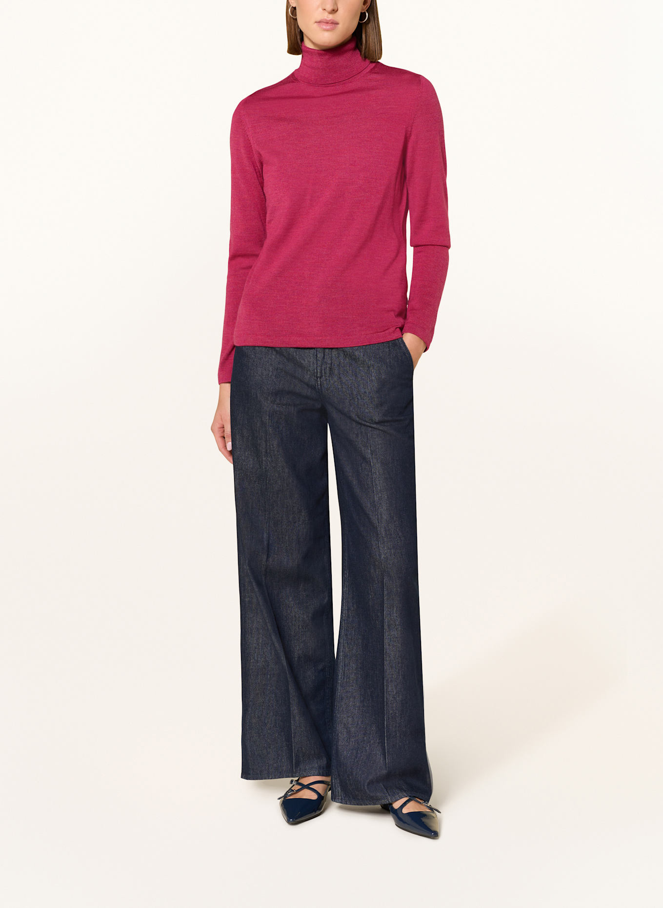 MAERZ MUENCHEN Rollkragenpullover: DUNKELROT