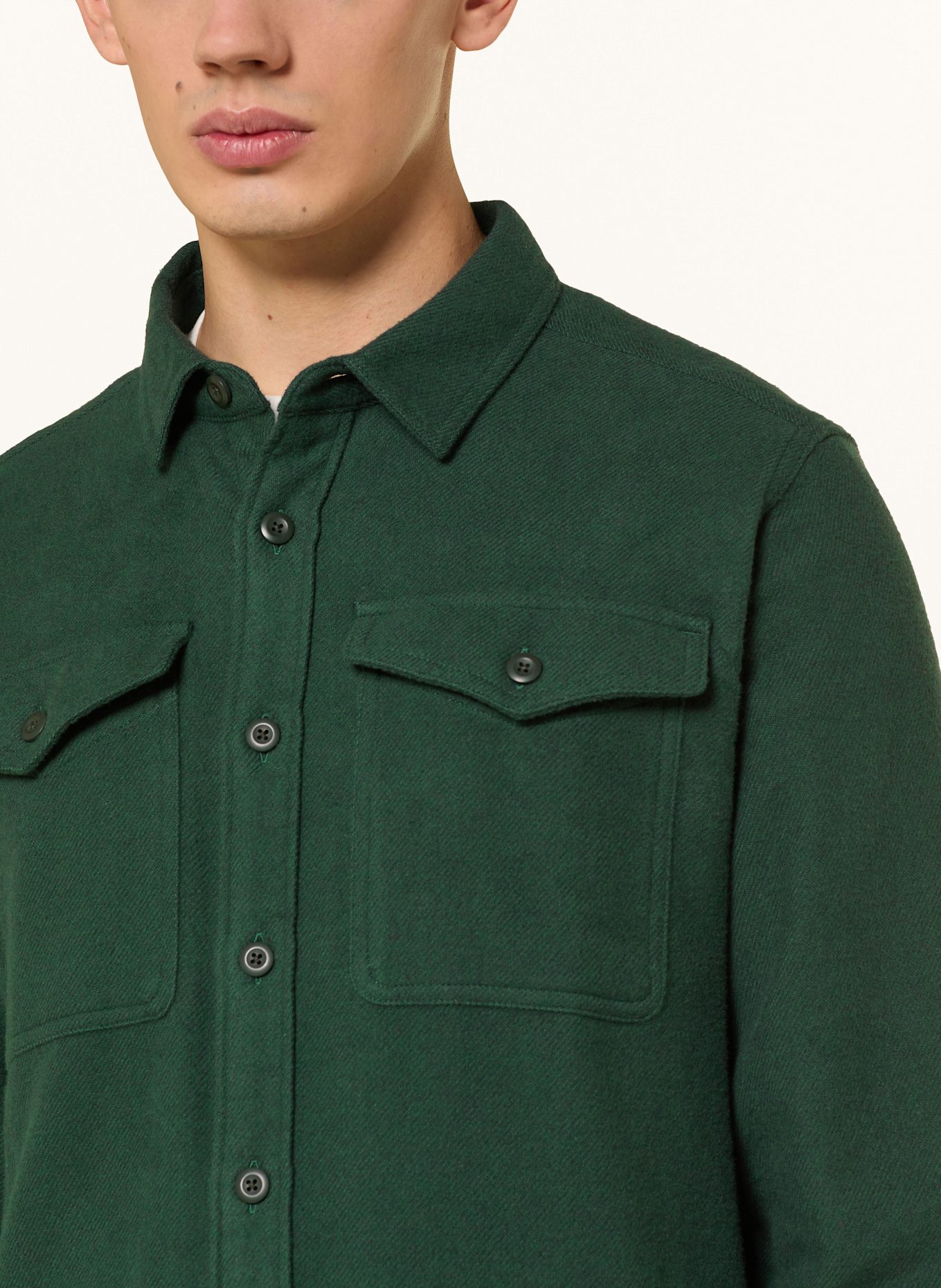 patagonia Outdoorhemd FJORD Comfort Fit: DONKERGROEN