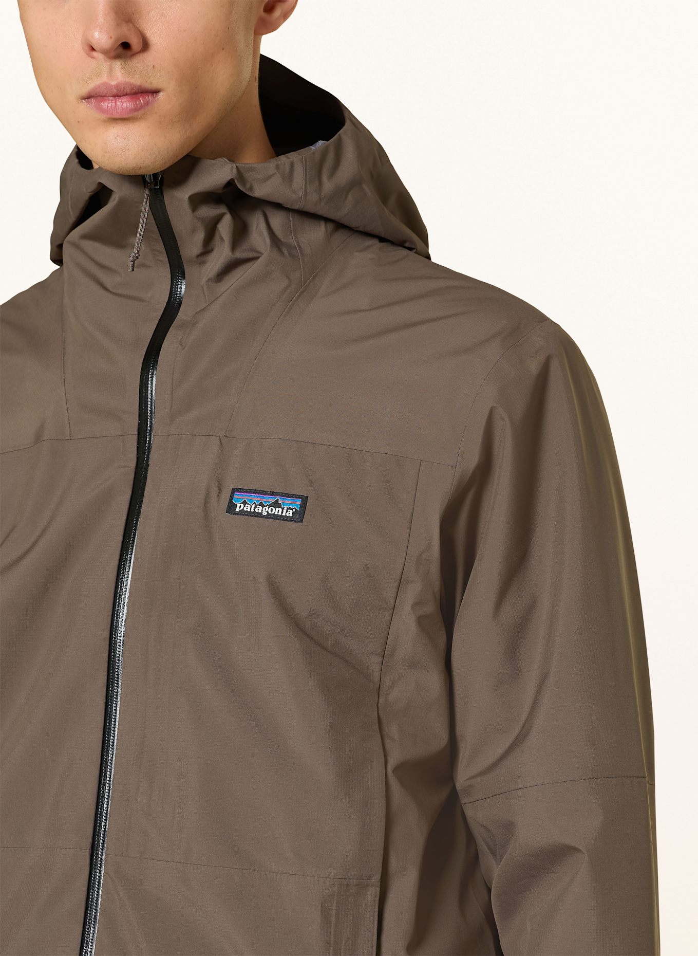 patagonia Regenjas BOULDER FORK RAIN: MARRON FONCÉ