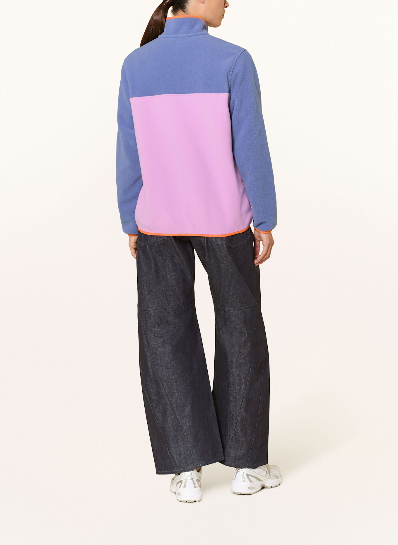 patagonia Fleece-Troyer SNAP: BLAUGRAU/ HELLLILA/ ORANGE