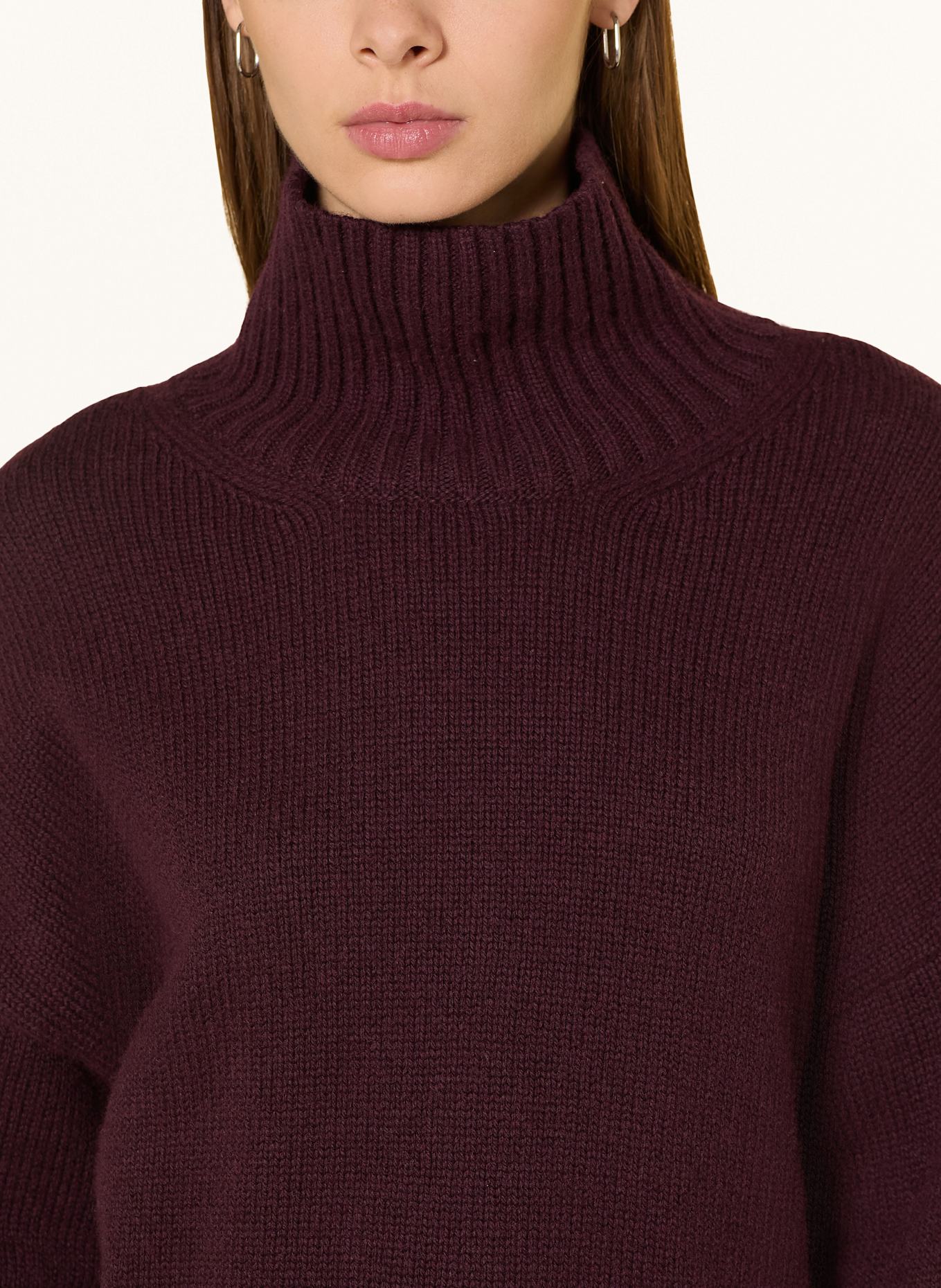 LANIUS Oversized-Pullover: DUNKELROT