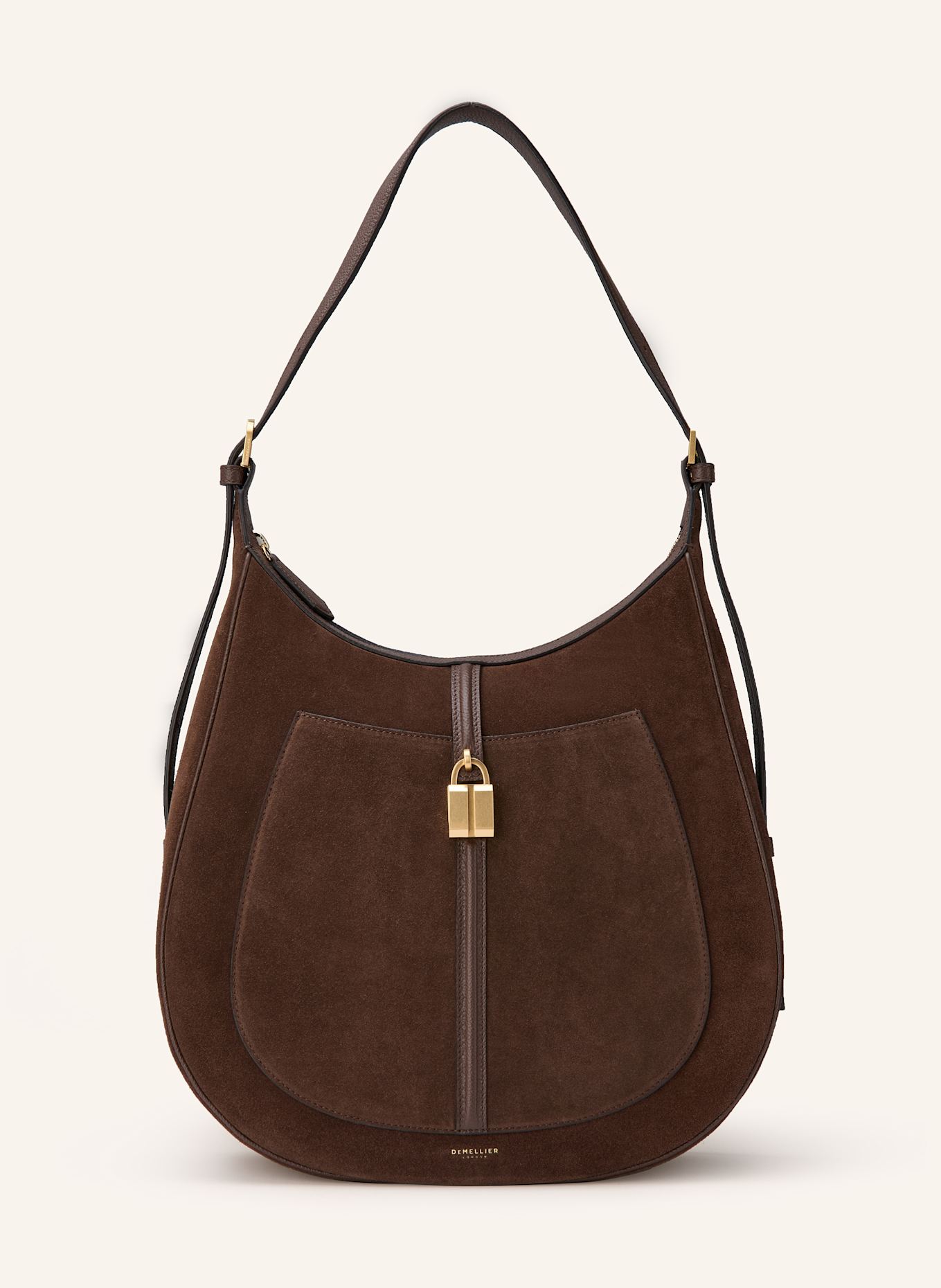 DEMELLIER SIENA pouch bag: BROWN