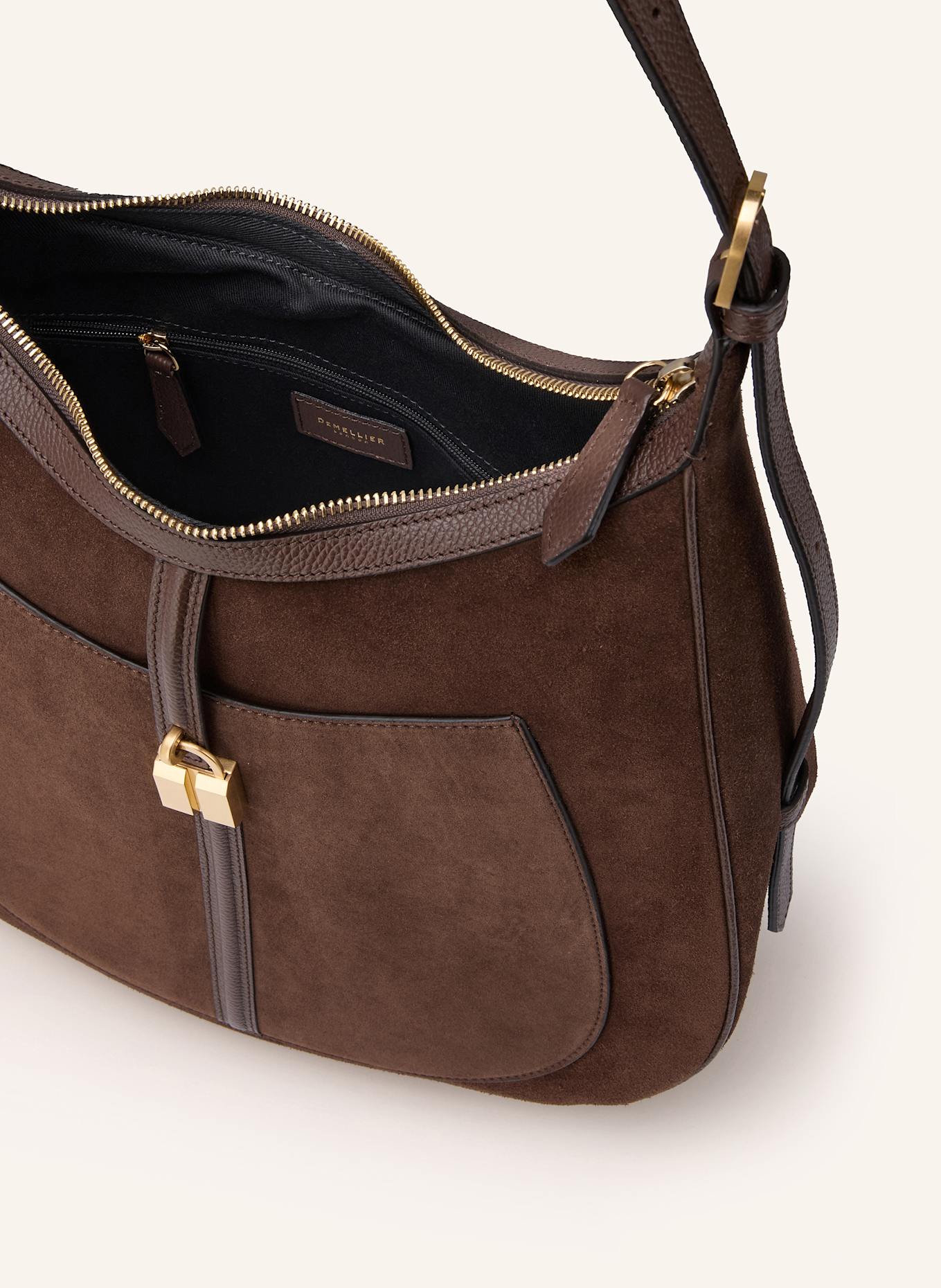 DEMELLIER SIENA pouch bag: BROWN