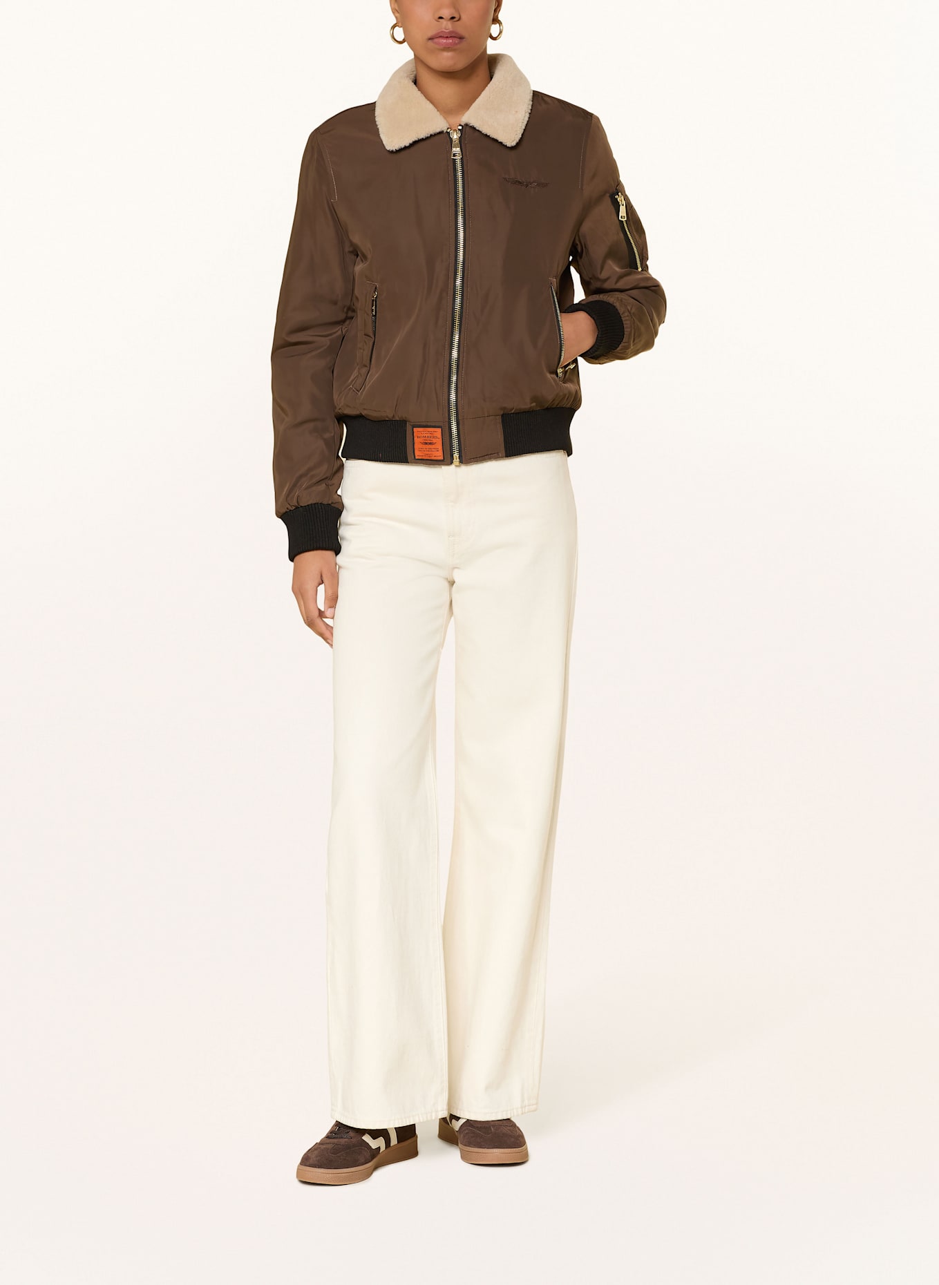 BOMBERS ORIGINAL Blouson BARCELONE: BRAUN