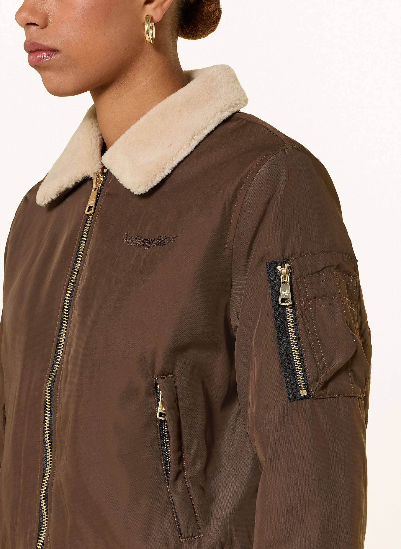 BOMBERS ORIGINAL Blouson BARCELONE: BRAUN