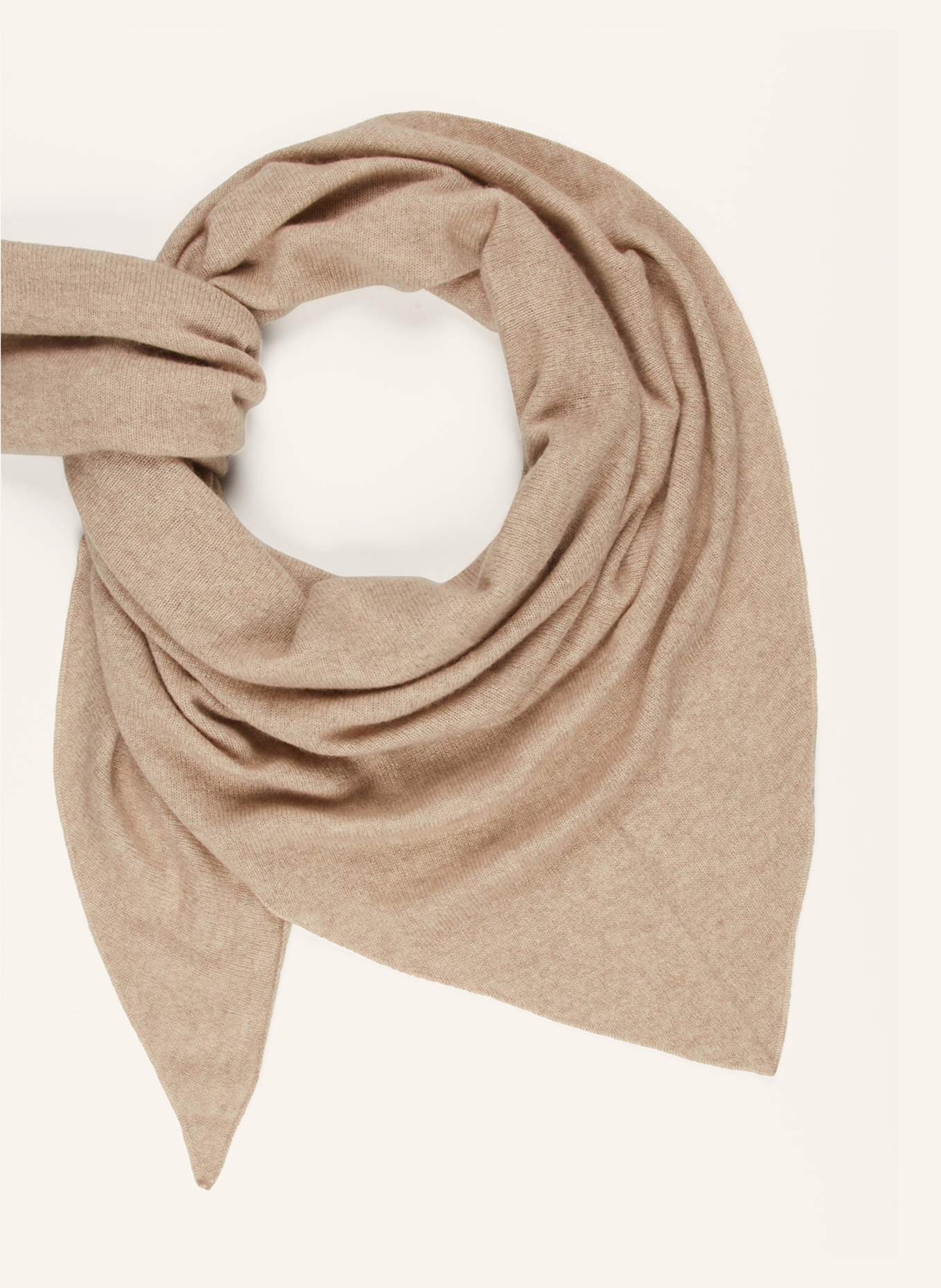 S.MARLON Dreieckstuch aus Cashmere: BEIGE