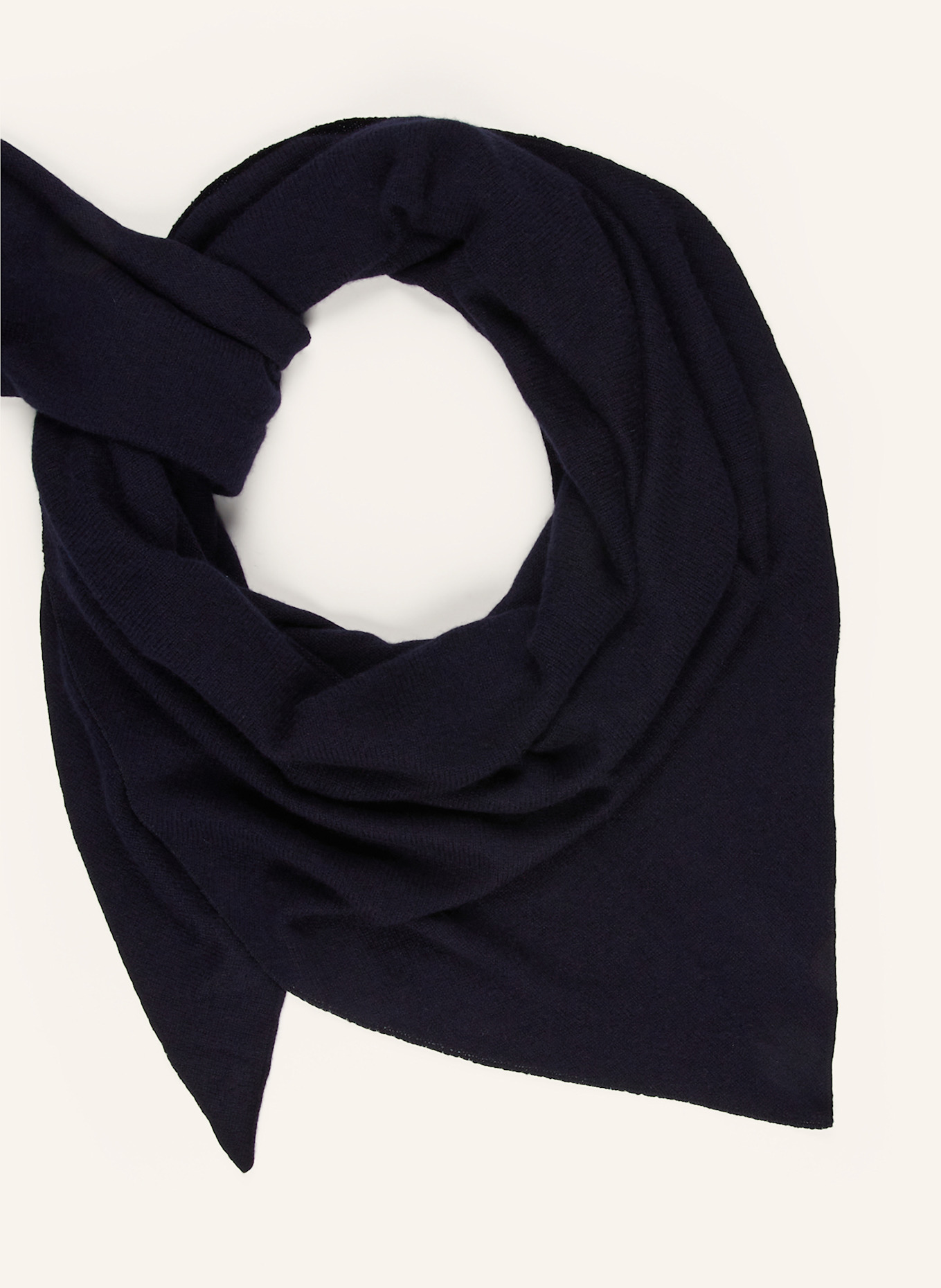 S.MARLON Dreieckstuch aus Cashmere: DUNKELBLAU