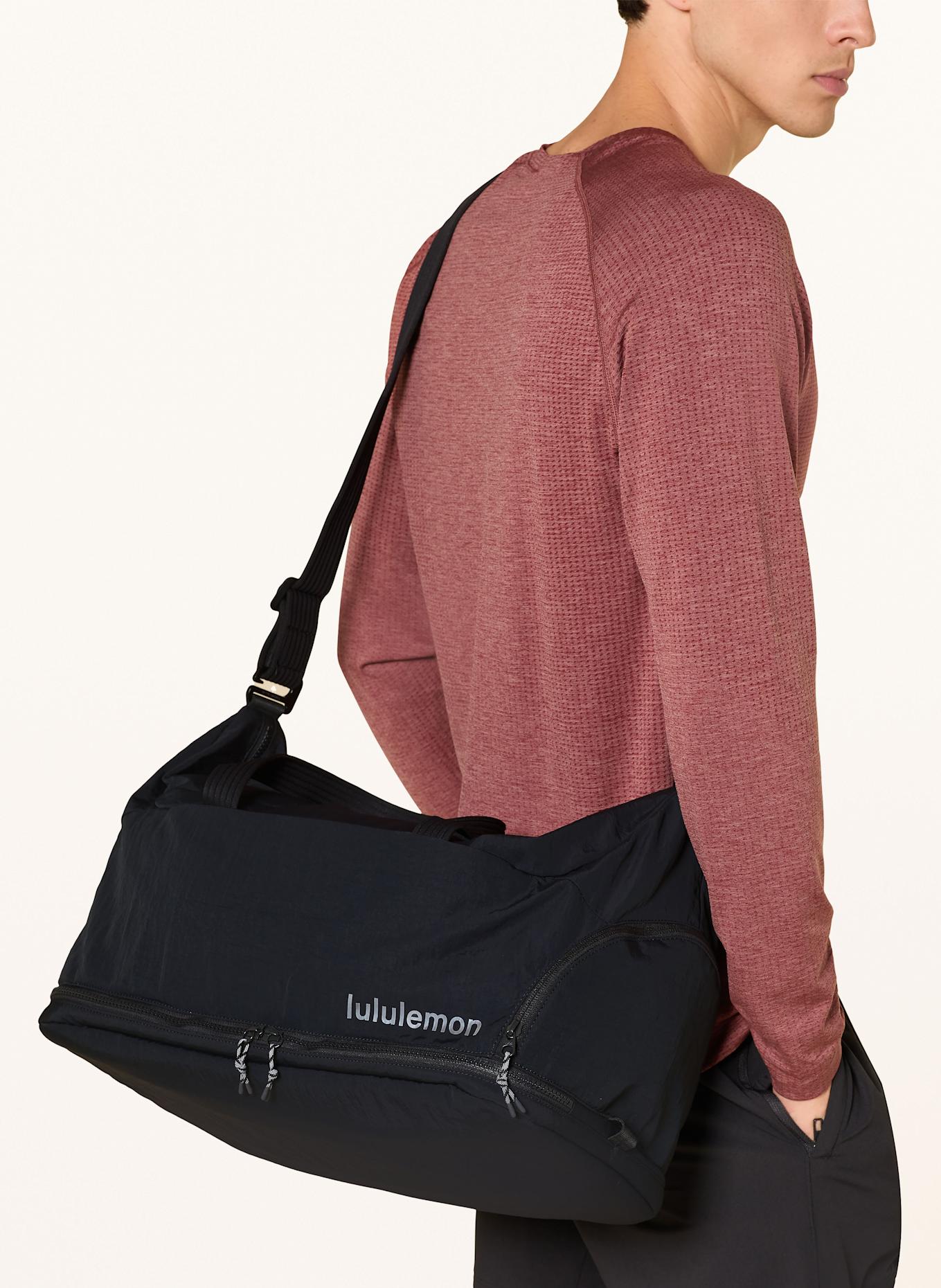 lululemon Gym bag: BLACK / DARK GRAY