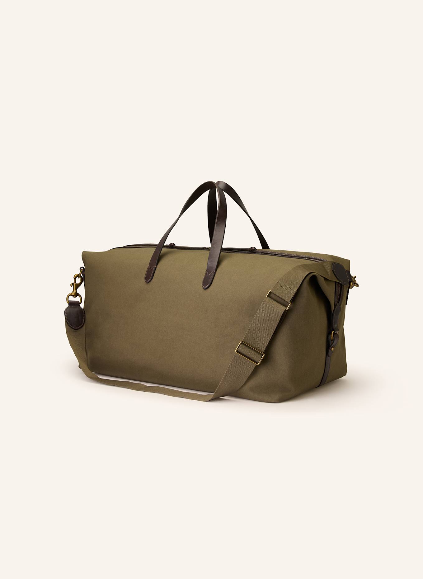 POLO RALPH LAUREN Reisetasche: OLIV / DUNKELBRAUN