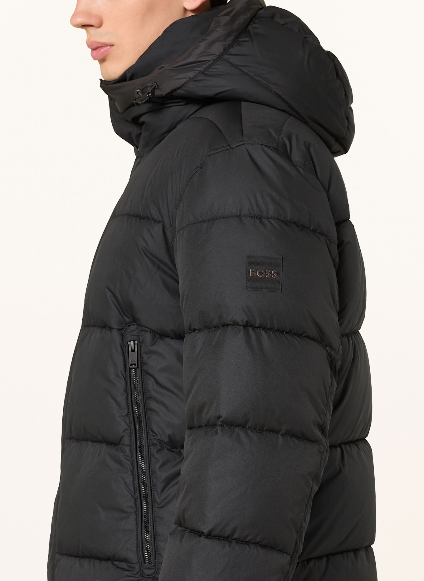 BOSS Steppjacke OMARIS: SCHWARZ