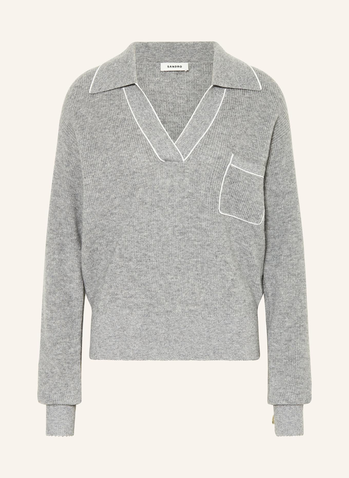 SANDRO Pullover: GRAU