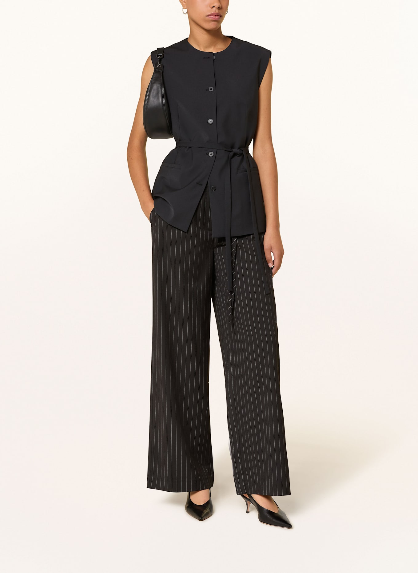 Y.A.S. Marlenehose: SCHWARZ / WEISS