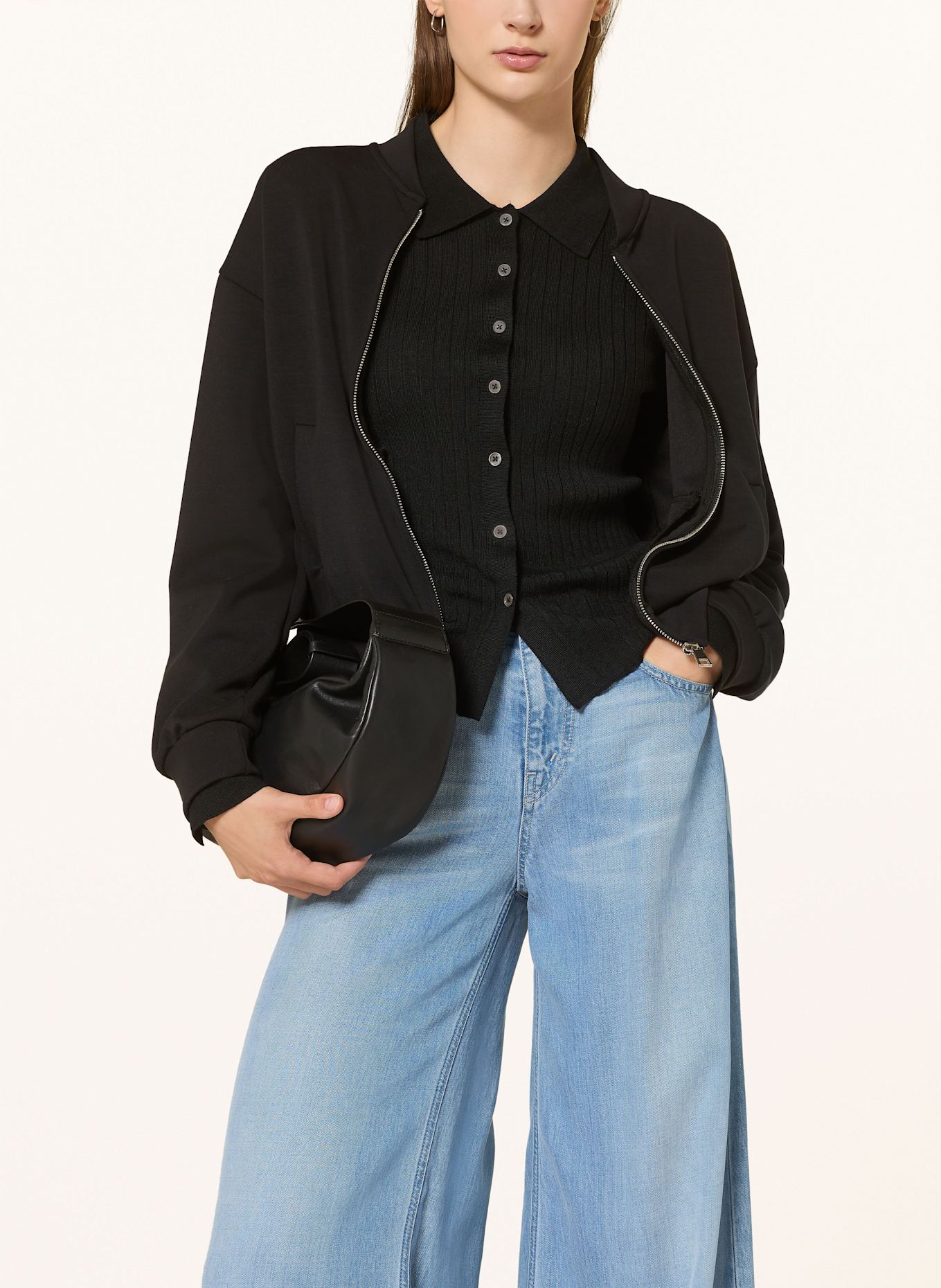 darling harbour Strickjacke: SCHWARZ