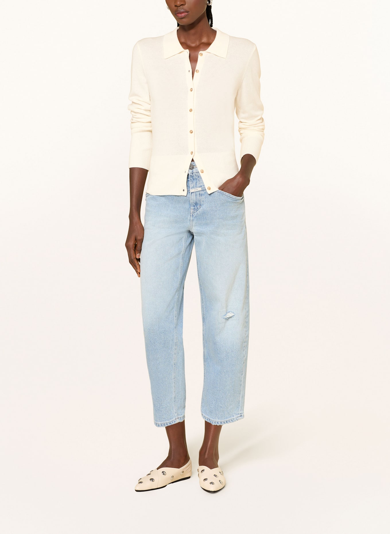 CLOSED Strickjacke: ECRU