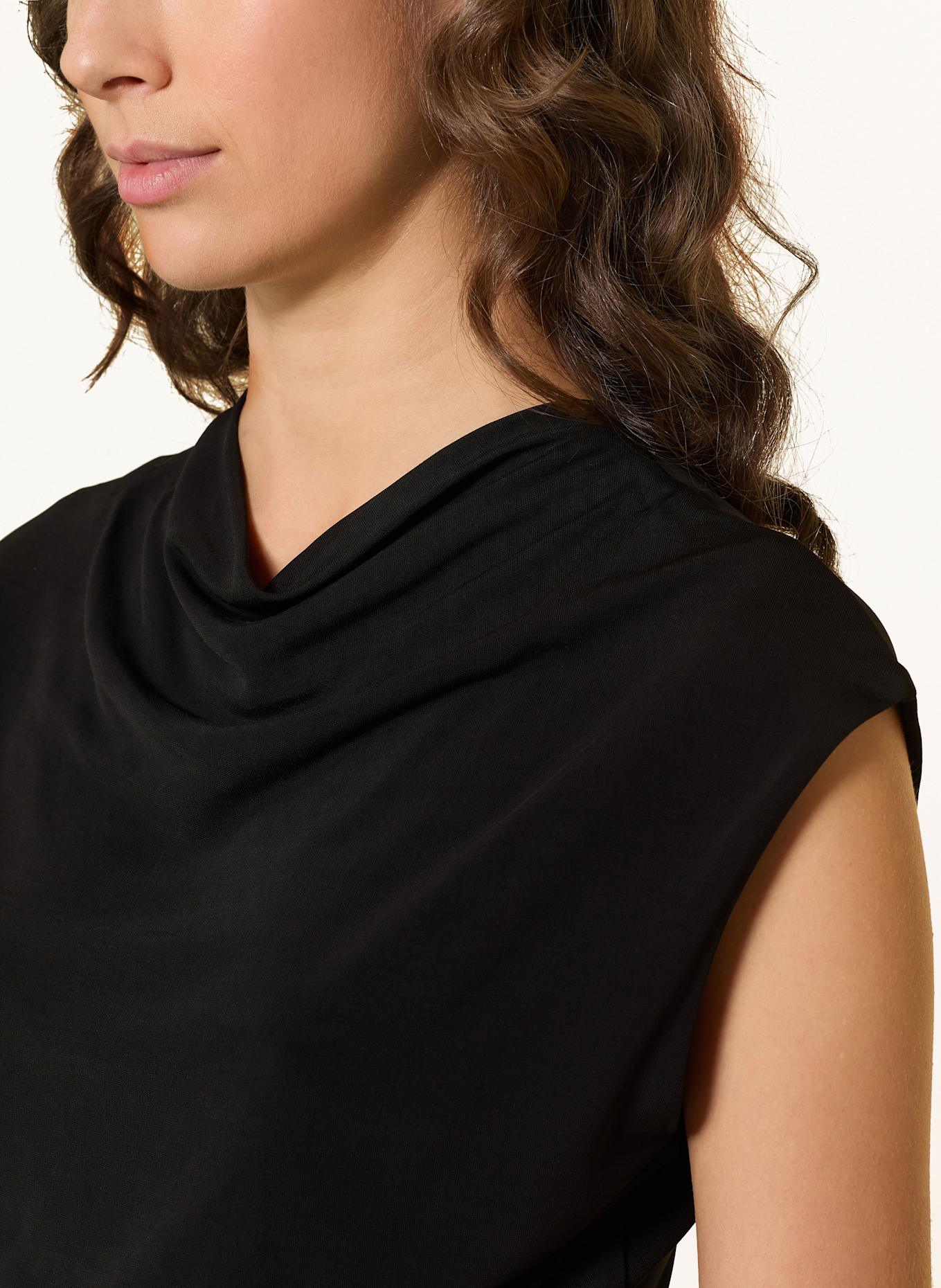 BOSS Blusentop ELAMMA: SCHWARZ