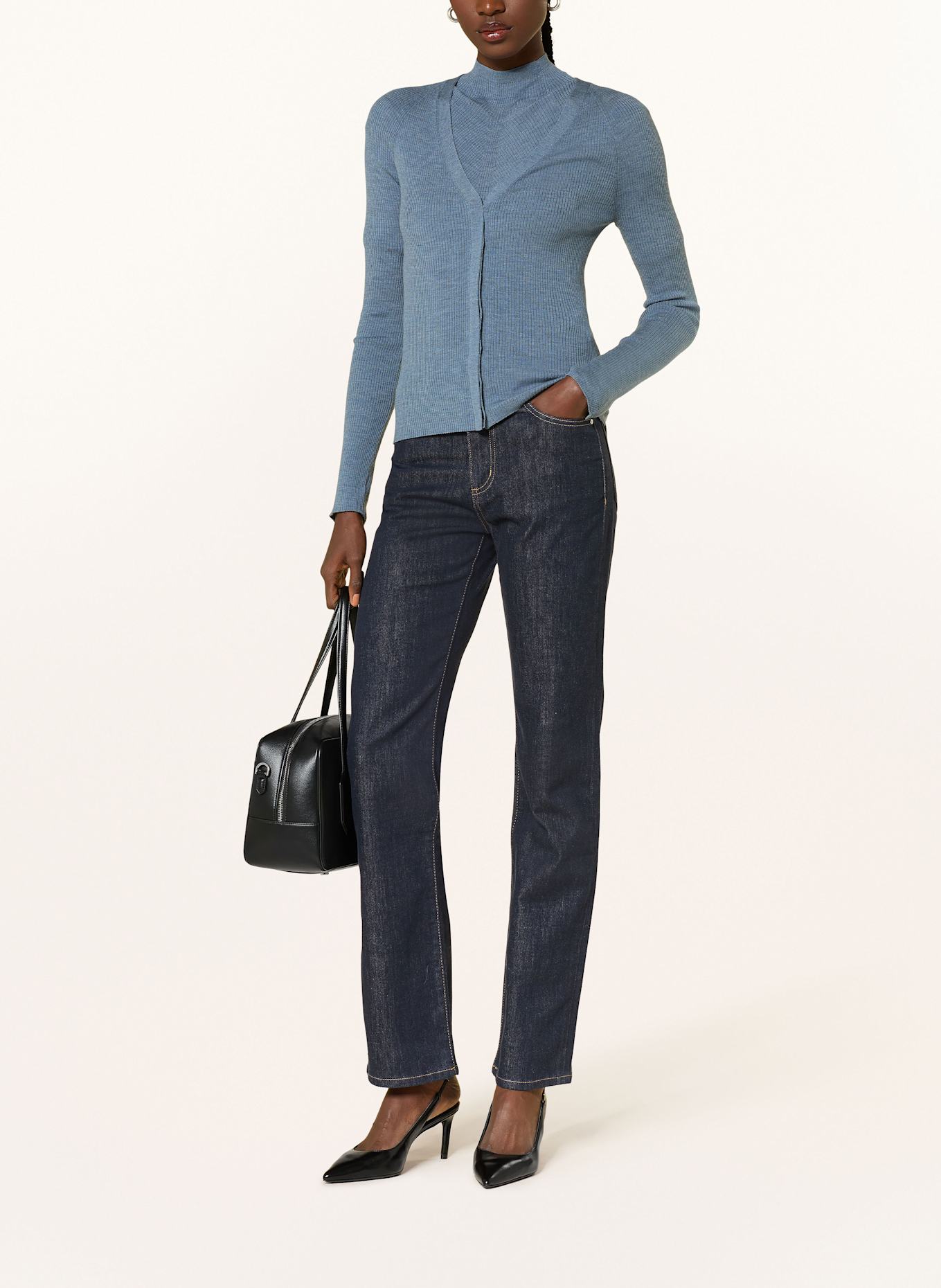 BOSS Strickjacke FRIVA: BLAU