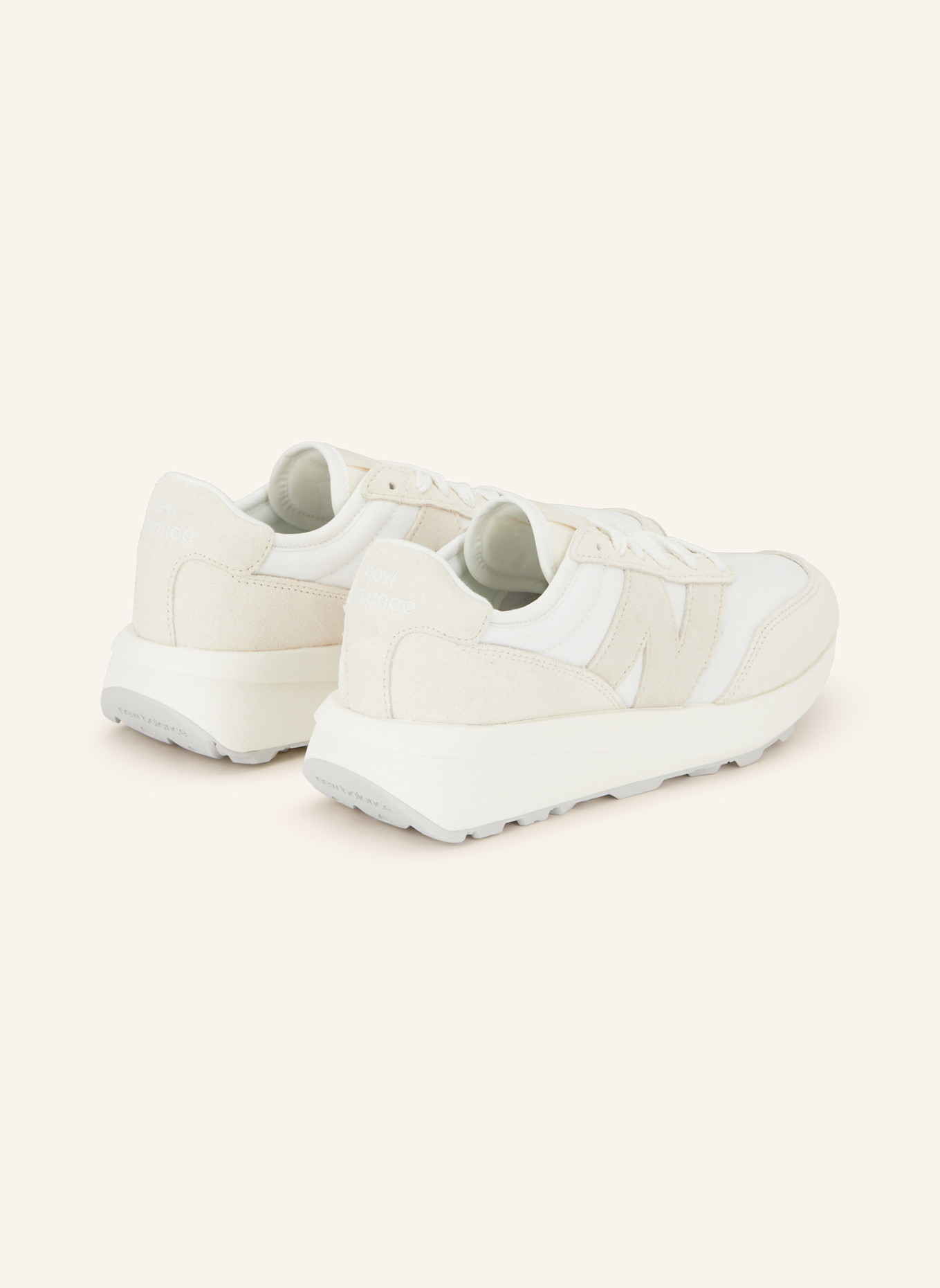 new balance Sneaker 370: WEISS / CREME