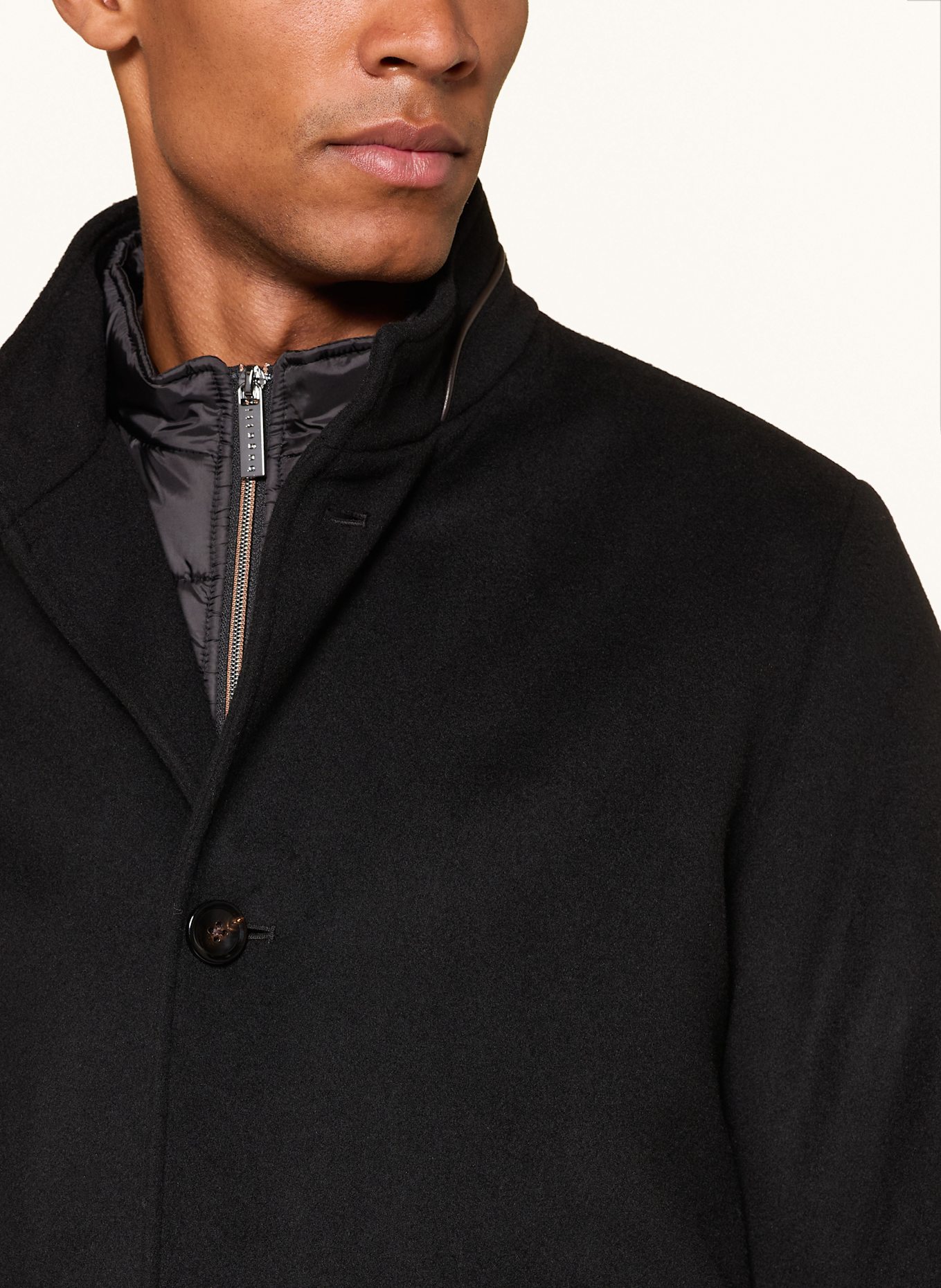 bugatti Fieldjacket mit Blende: SCHWARZ