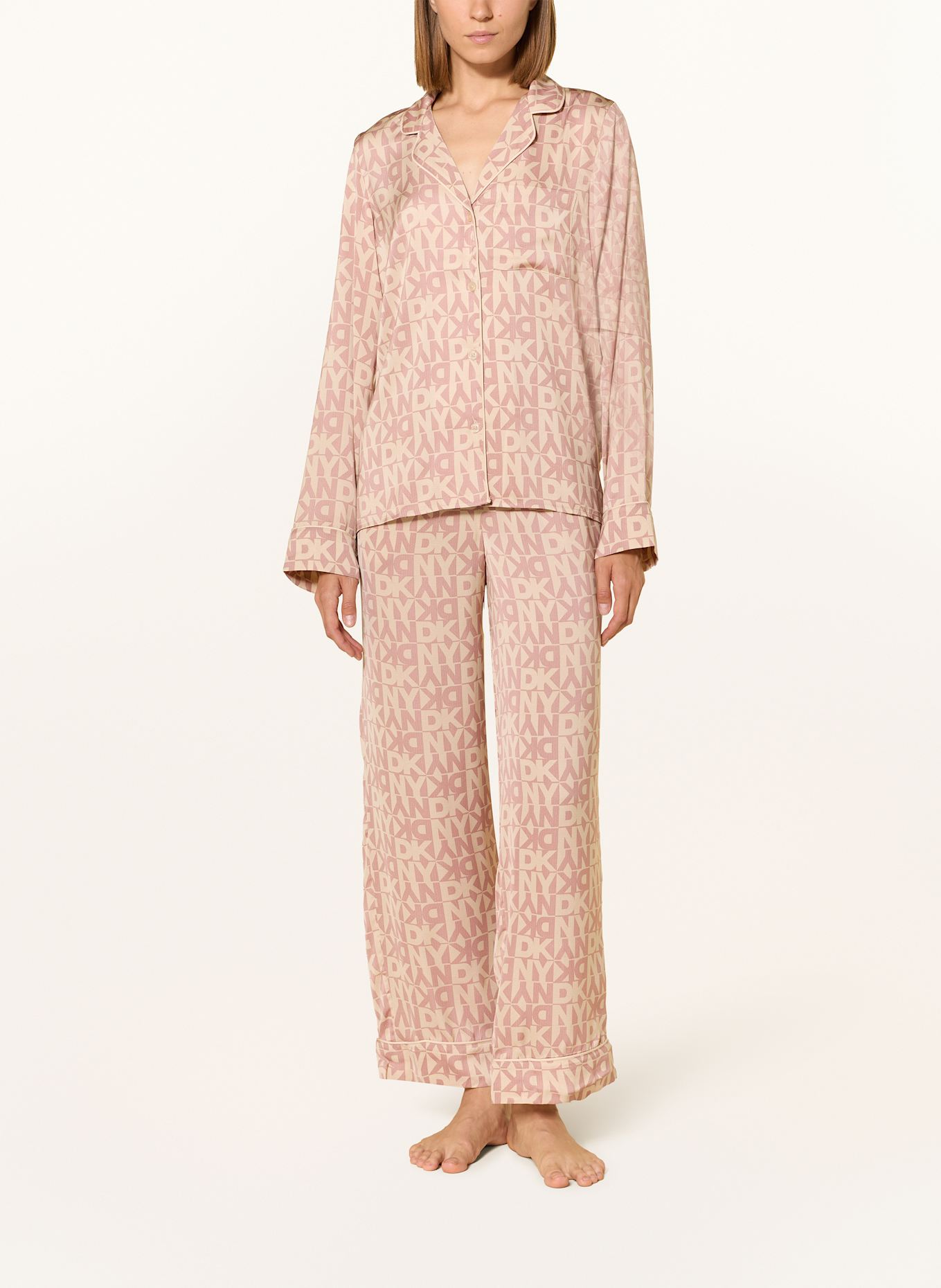 DKNY Schlafanzug AUTUMN SPACE: NUDE / HELLROT