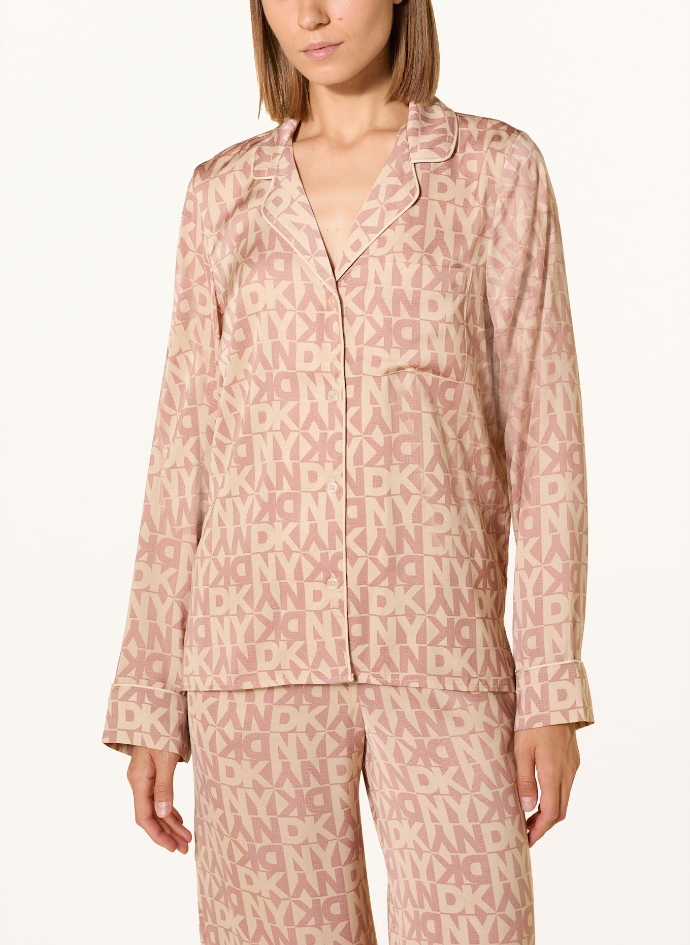 DKNY Schlafanzug AUTUMN SPACE: NUDE / HELLROT