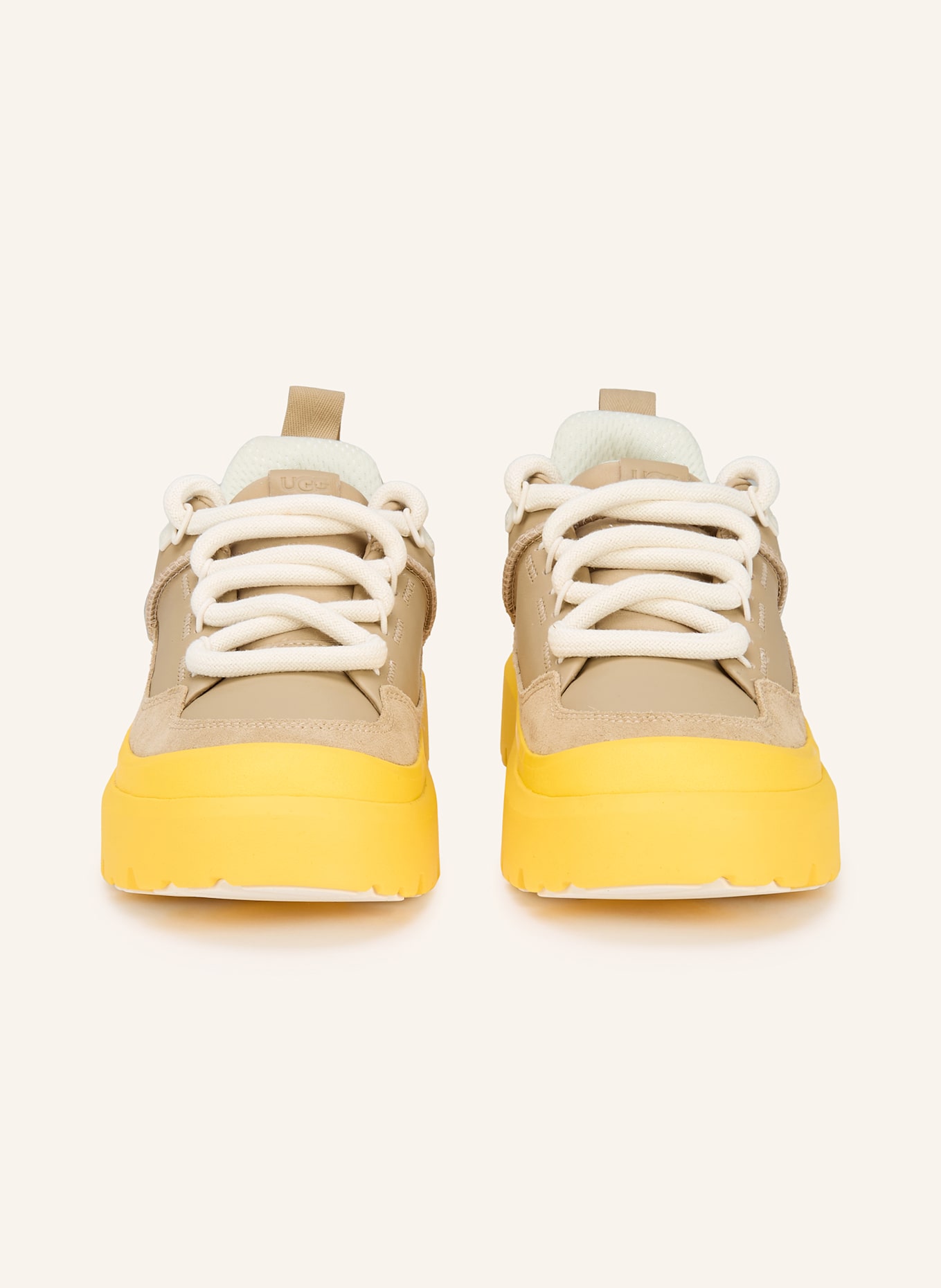 UGG Sneakersy HERITAGE UTILITY: BEŻOWY / ŻÓŁTY