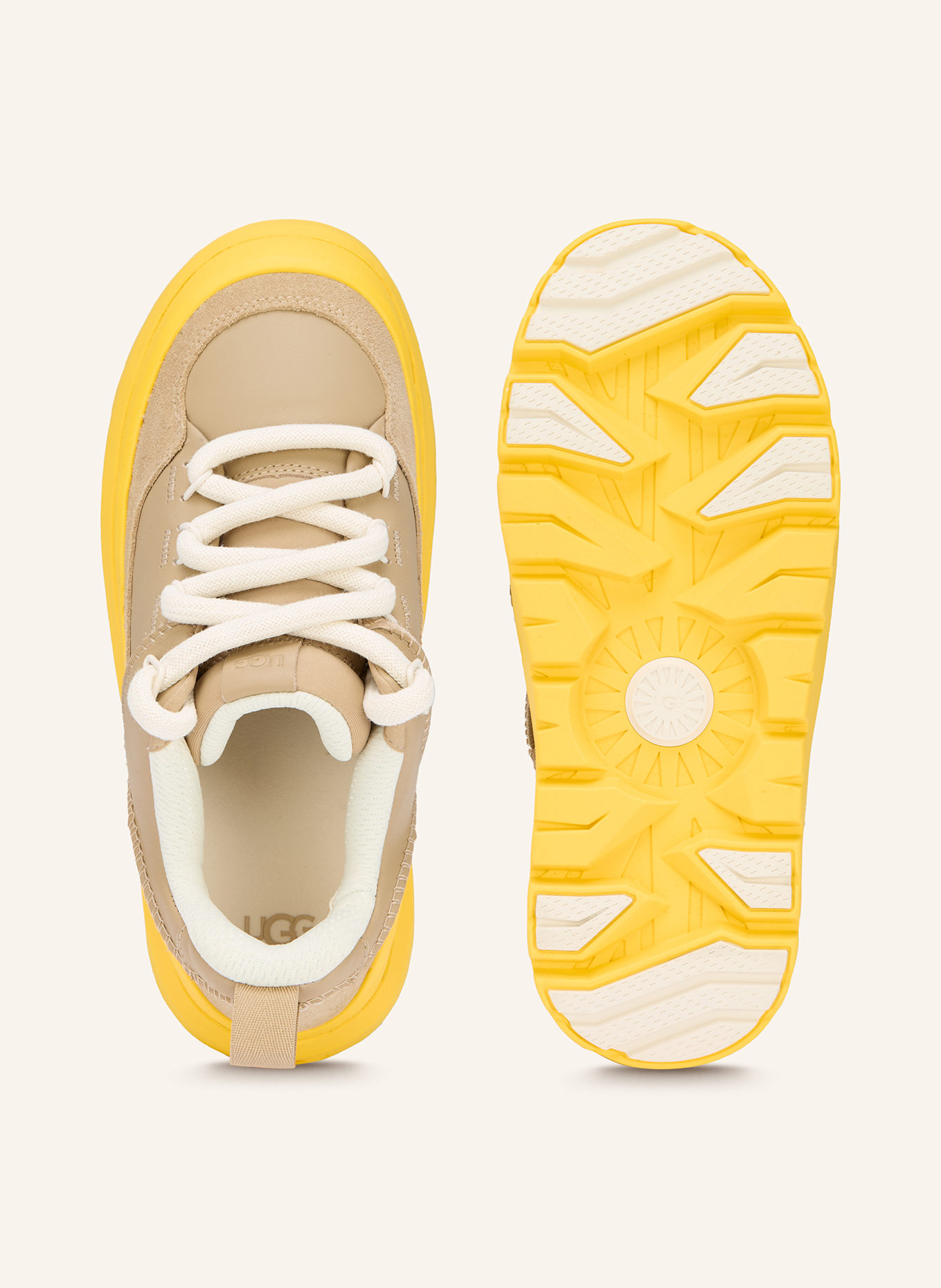 UGG Sneakersy HERITAGE UTILITY: BEŻOWY / ŻÓŁTY