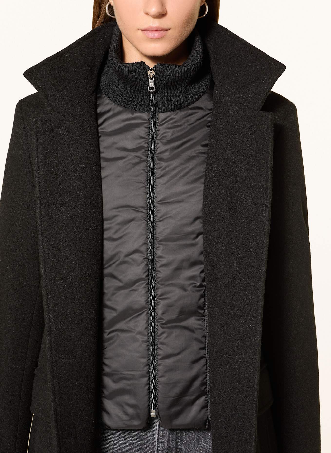 CINQUE Mantel CIASTRO: SCHWARZ