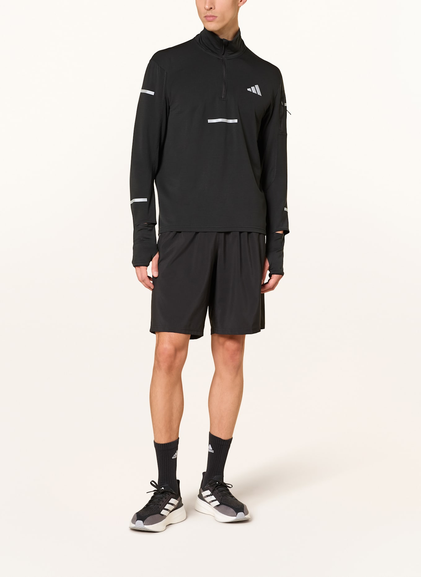 adidas Laufshirt ADI365 RUNNING CLIMAWARM+: SCHWARZ