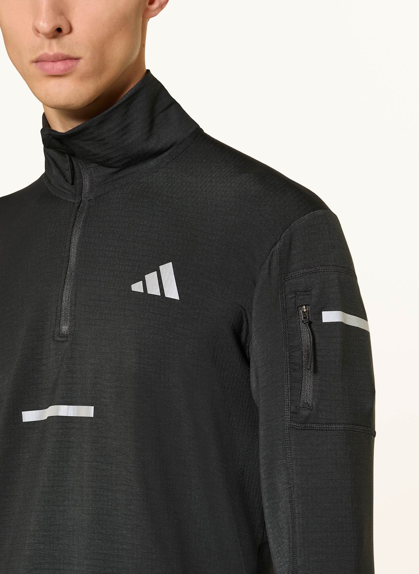 adidas Laufshirt ADI365 RUNNING CLIMAWARM+: SCHWARZ