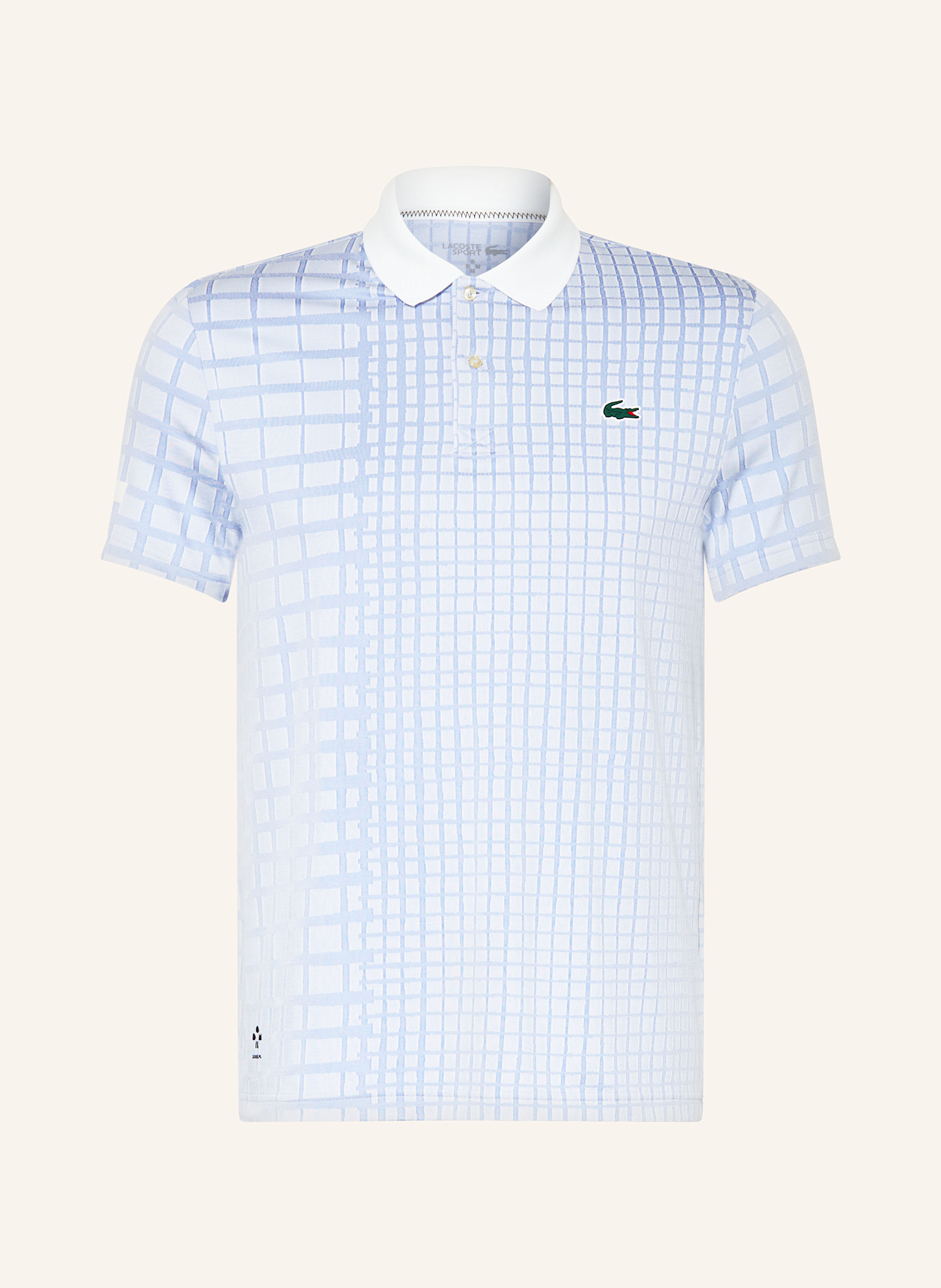 LACOSTE Funktions-Poloshirt Slim Fit: HELLBLAU