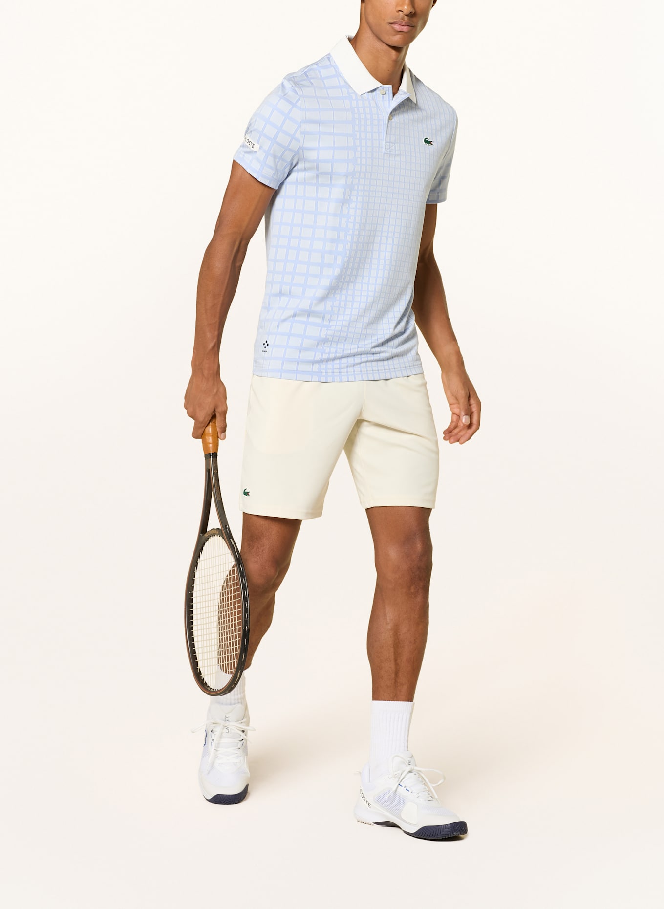 LACOSTE Funktions-Poloshirt Slim Fit: HELLBLAU