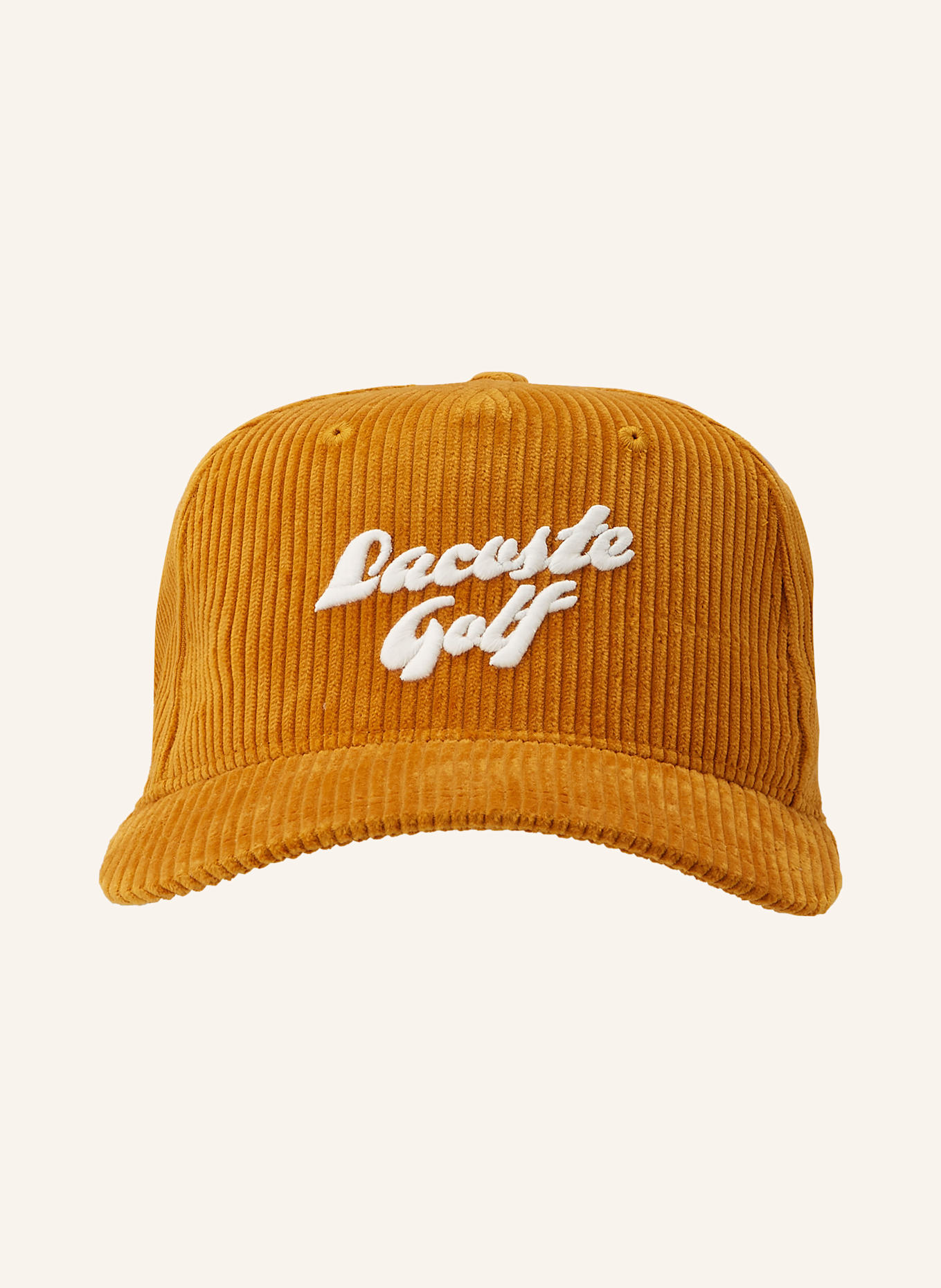 LACOSTE Cord-Cap: DUNKELGELB