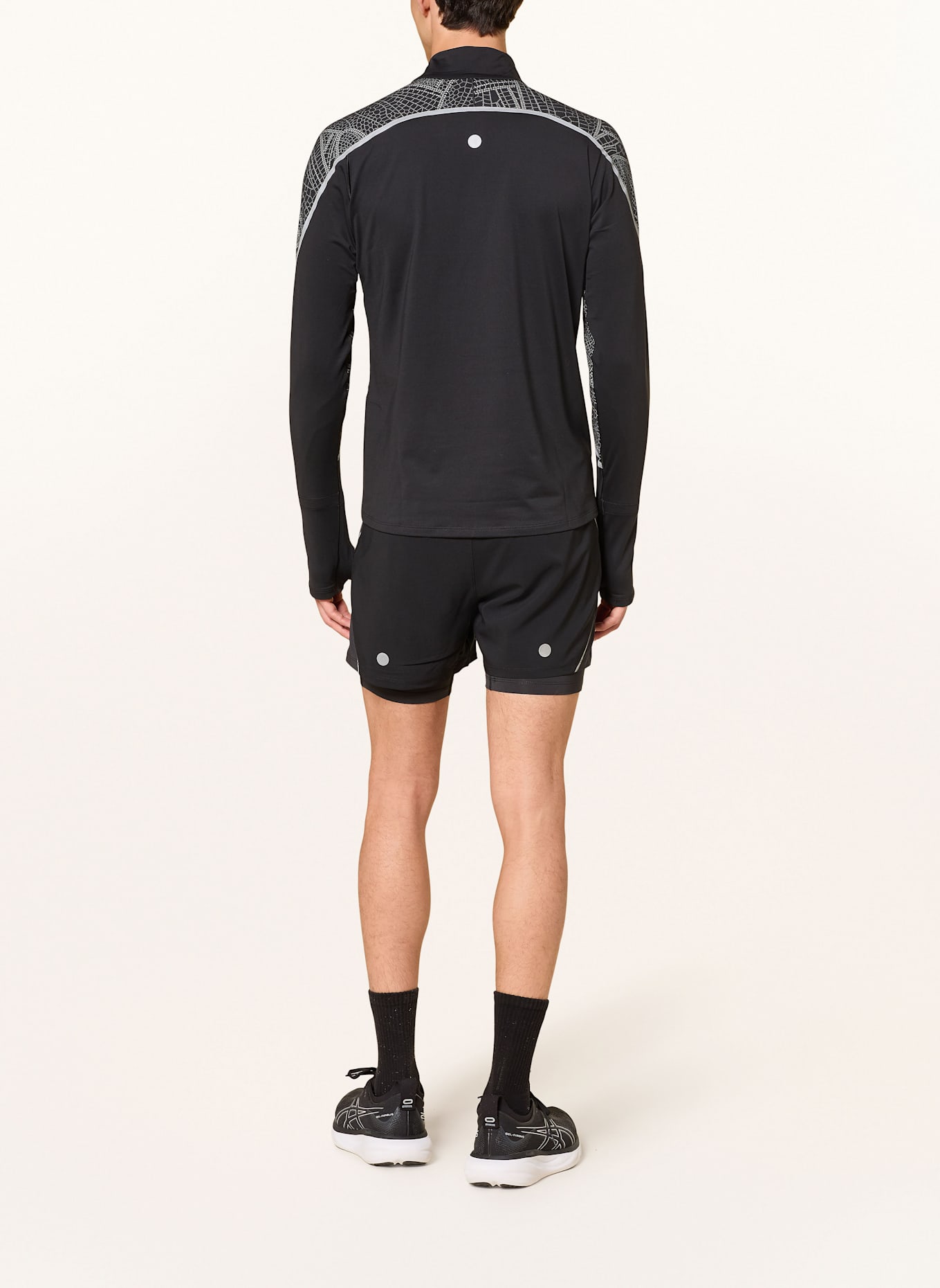 ASICS Laufshirt LIMITED SERIES LITE-SHOW LS: SCHWARZ / HELLGRAU