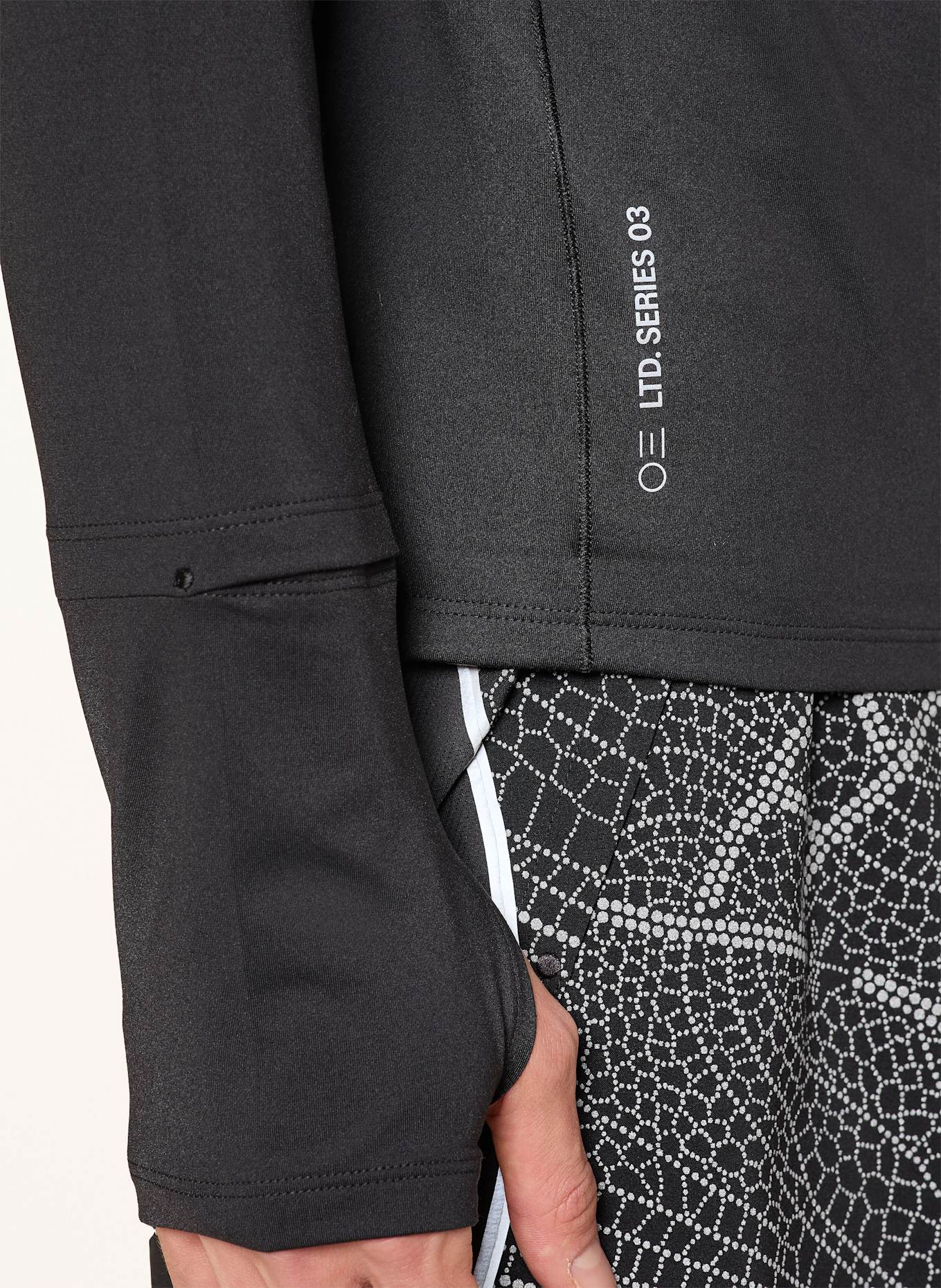 ASICS Laufshirt LIMITED SERIES LITE-SHOW LS: SCHWARZ / HELLGRAU