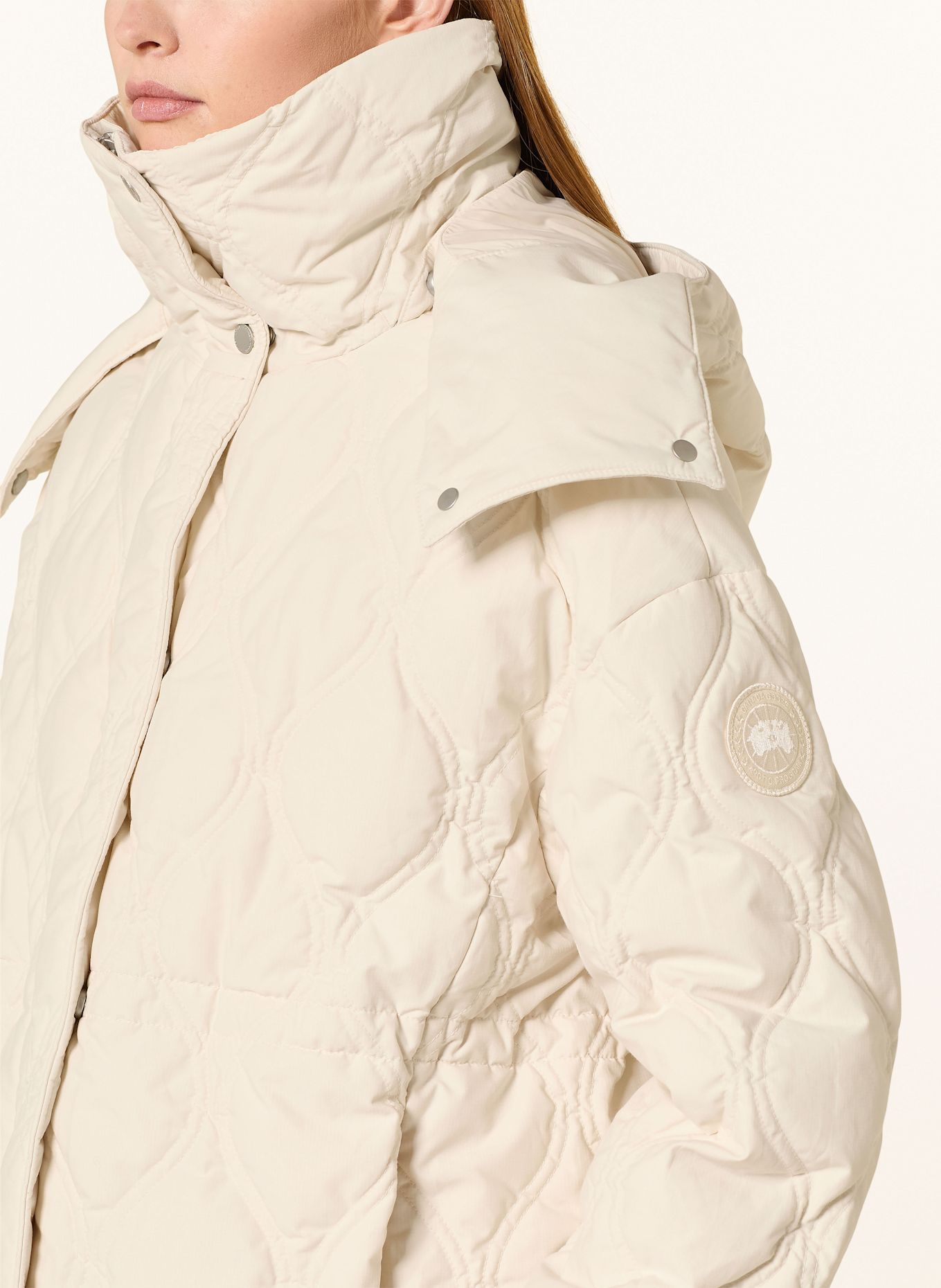CANADA GOOSE Daunenjacke ALESSIA mit abnehmbarer Kapuze: ECRU