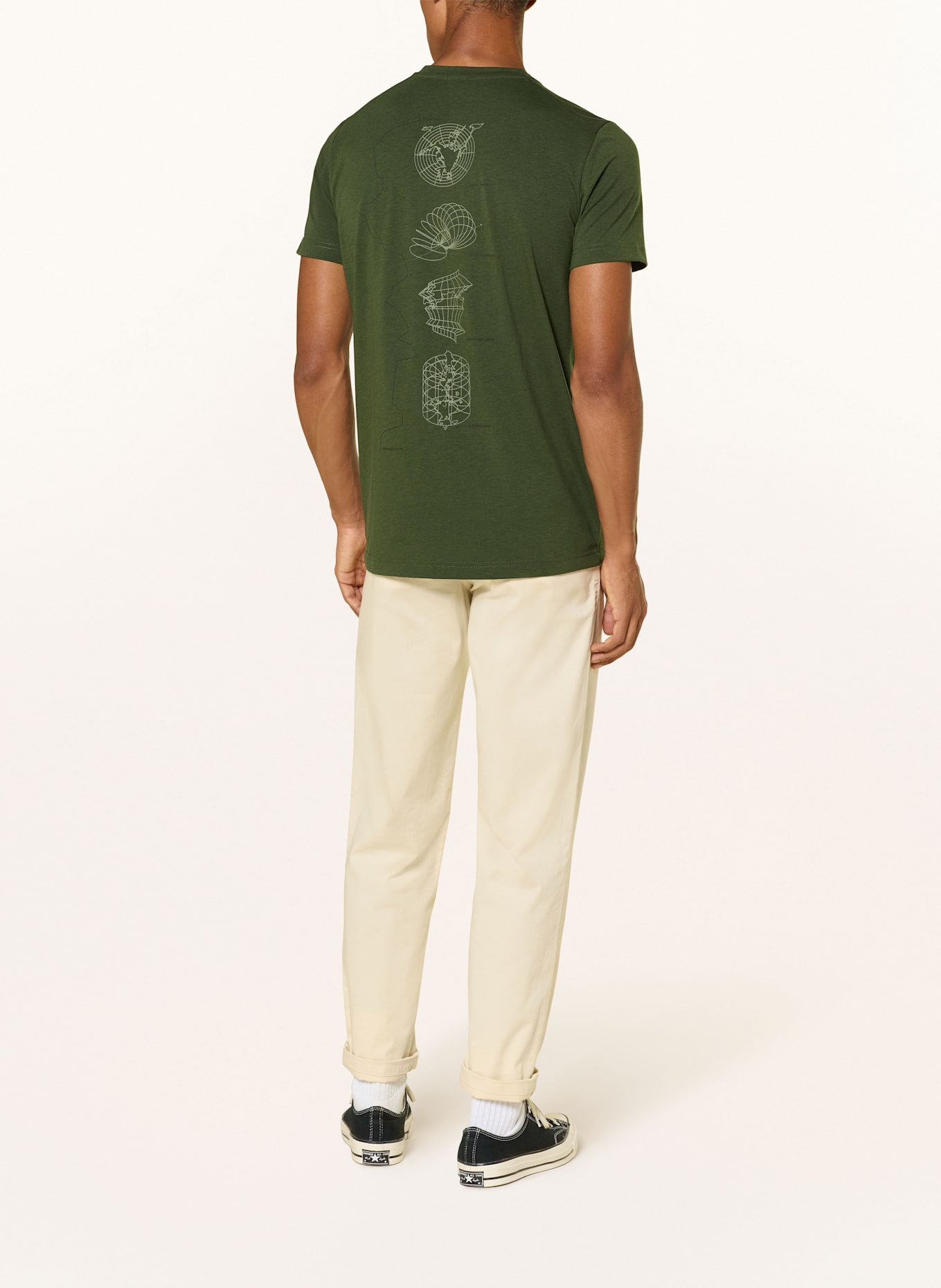 MAMMUT T-Shirt MOUNTAIN EIGER: DUNKELGRÜN / HELLGRÜN