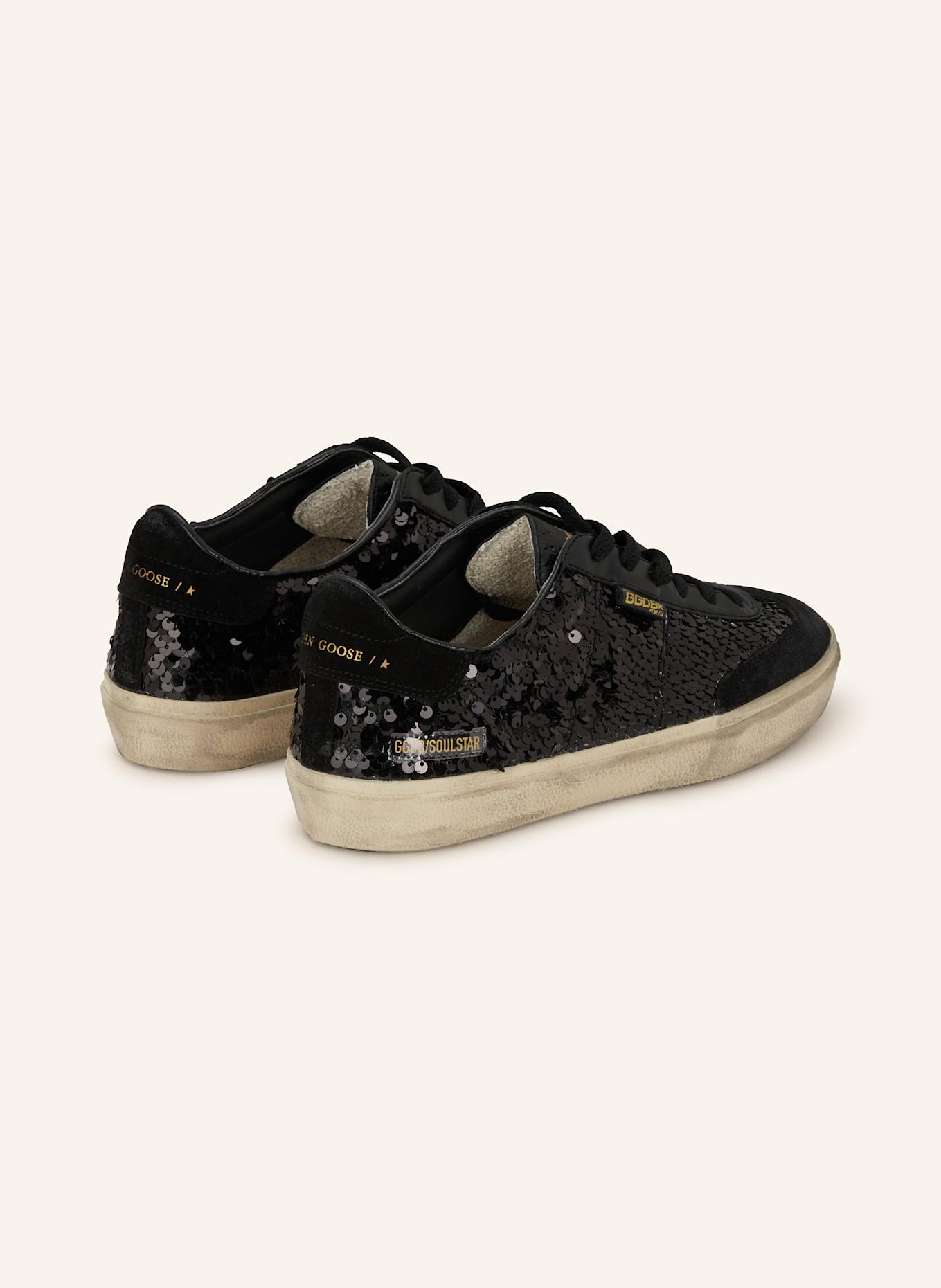 GOLDEN GOOSE Sneaker SOUL STAR mit Pailletten: SCHWARZ
