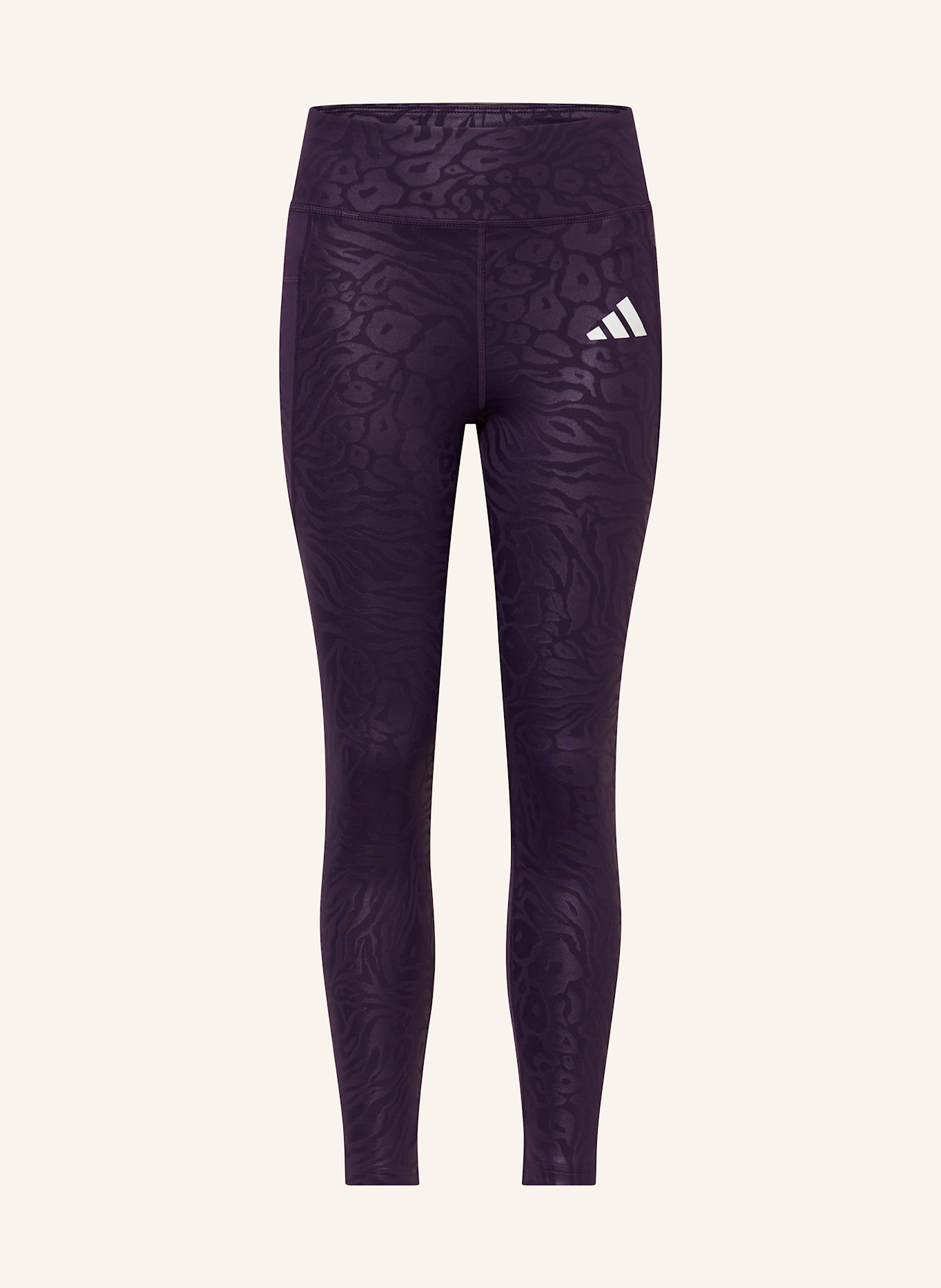 adidas Leggings ALL SPORTS OPTIME ANIMAL PRINT: DUNKELLILA