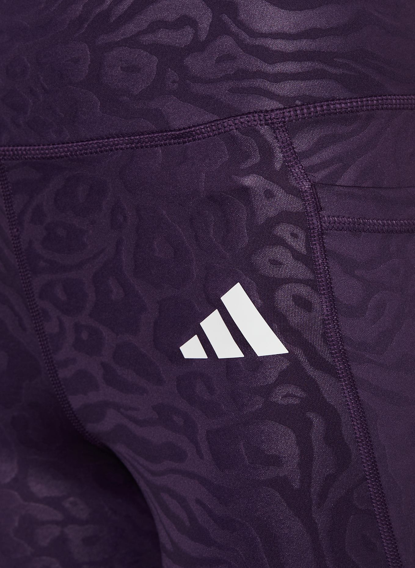adidas Leggings ALL SPORTS OPTIME ANIMAL PRINT: DUNKELLILA