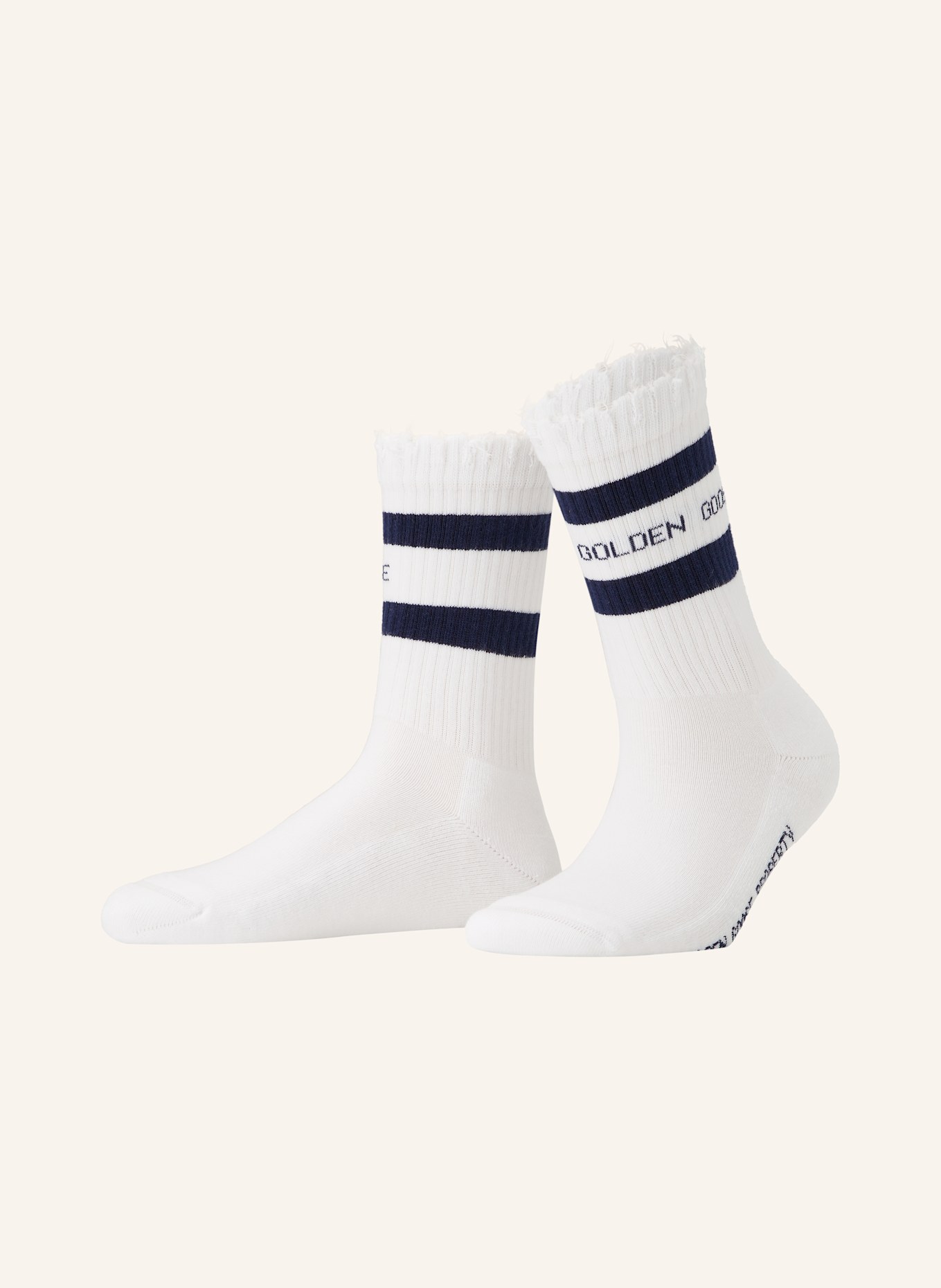 GOLDEN GOOSE Socken: 81236 OLD WHITE/ NAVY AAA